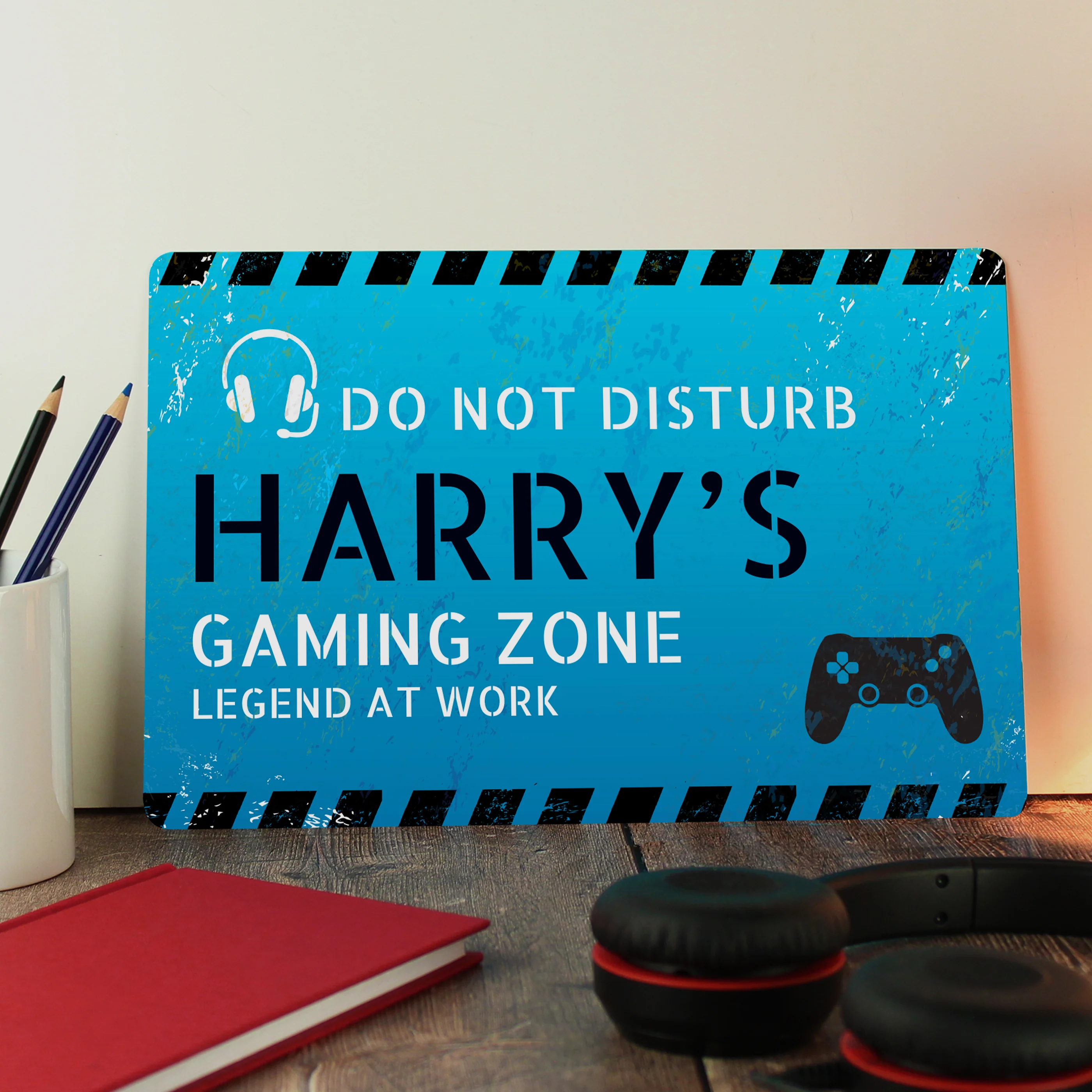Personalised Gamer Do Not Disturb Metal Sign - Image 3