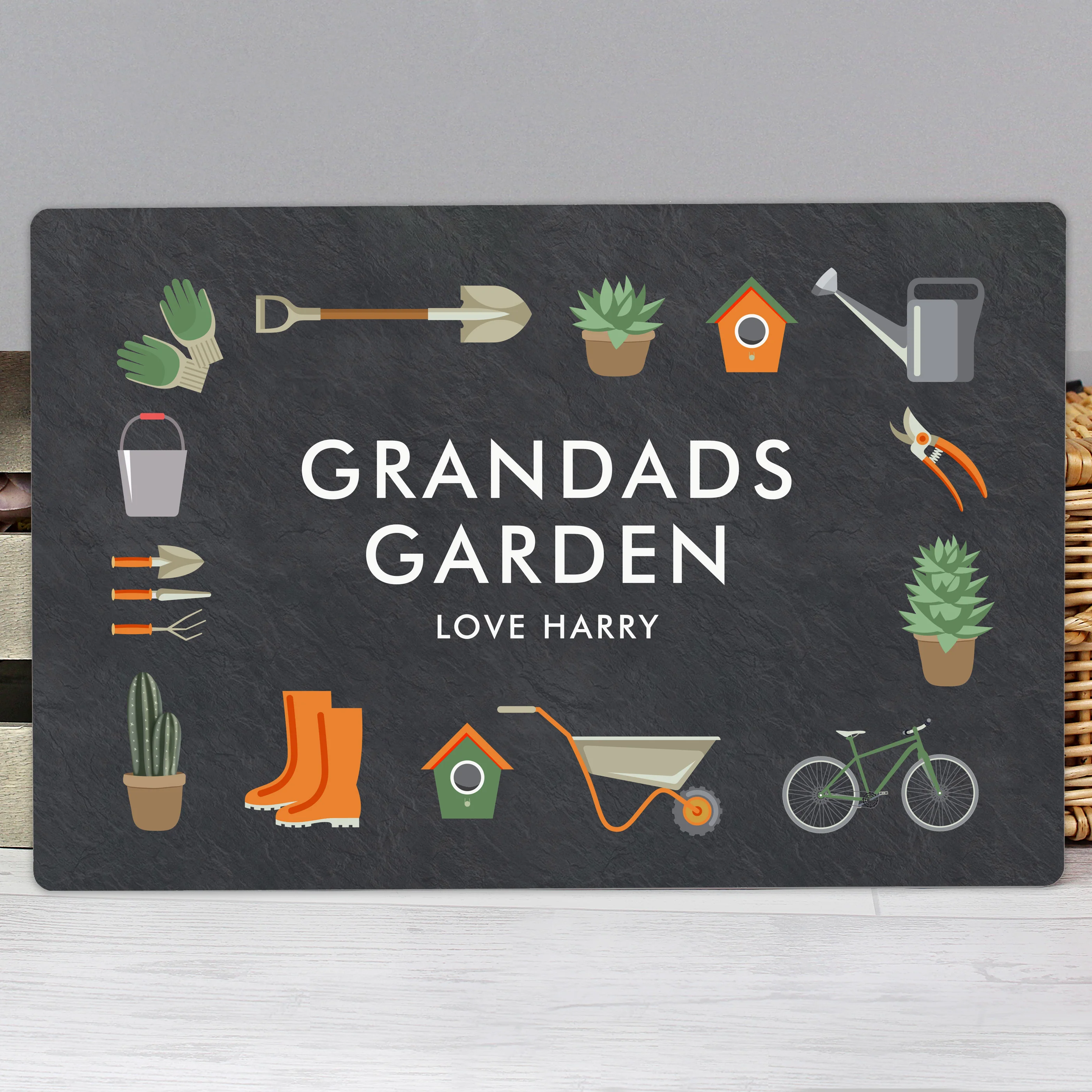 Personalised Gardening Metal Sign - Image 3