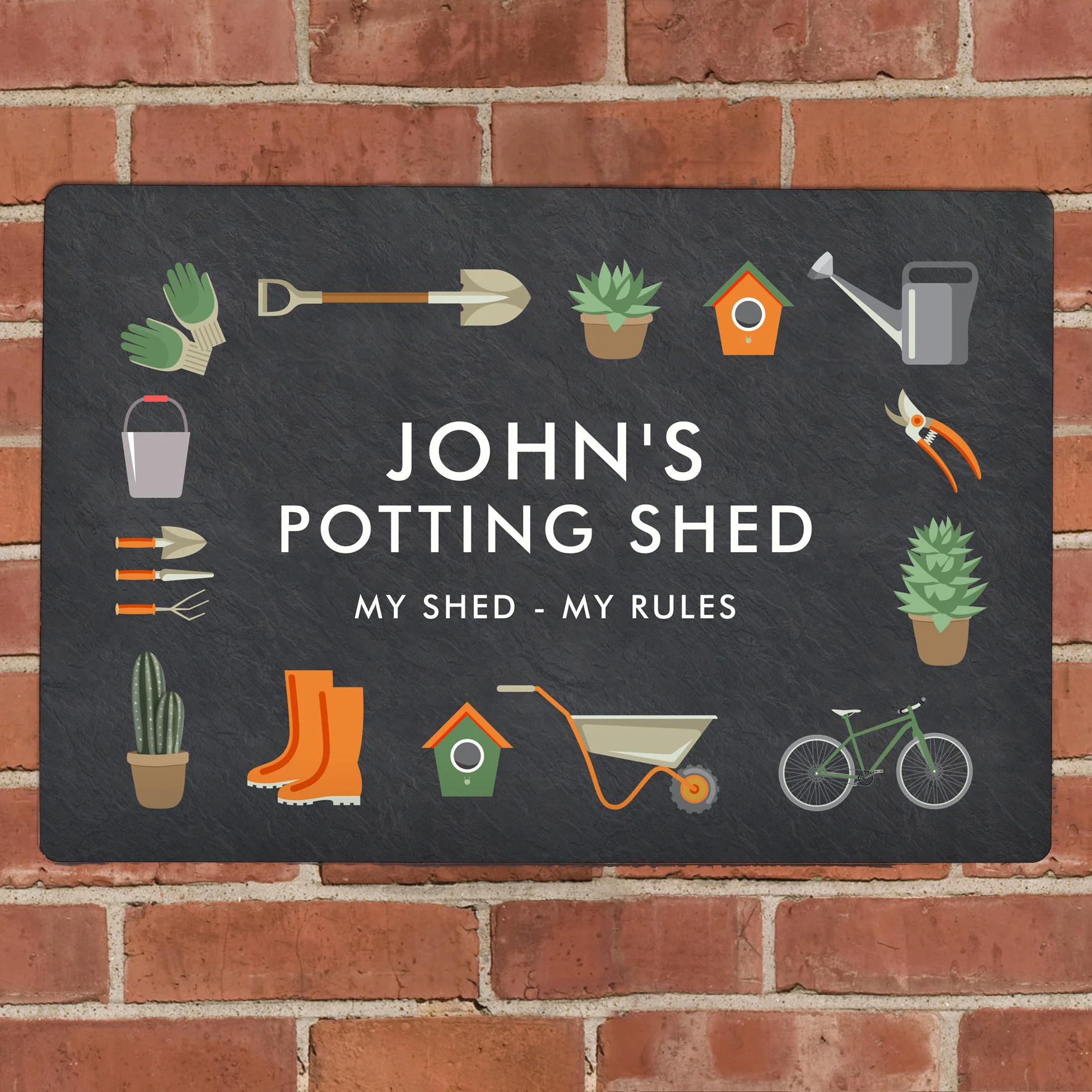 Personalised Gardening Metal Sign - Image 4