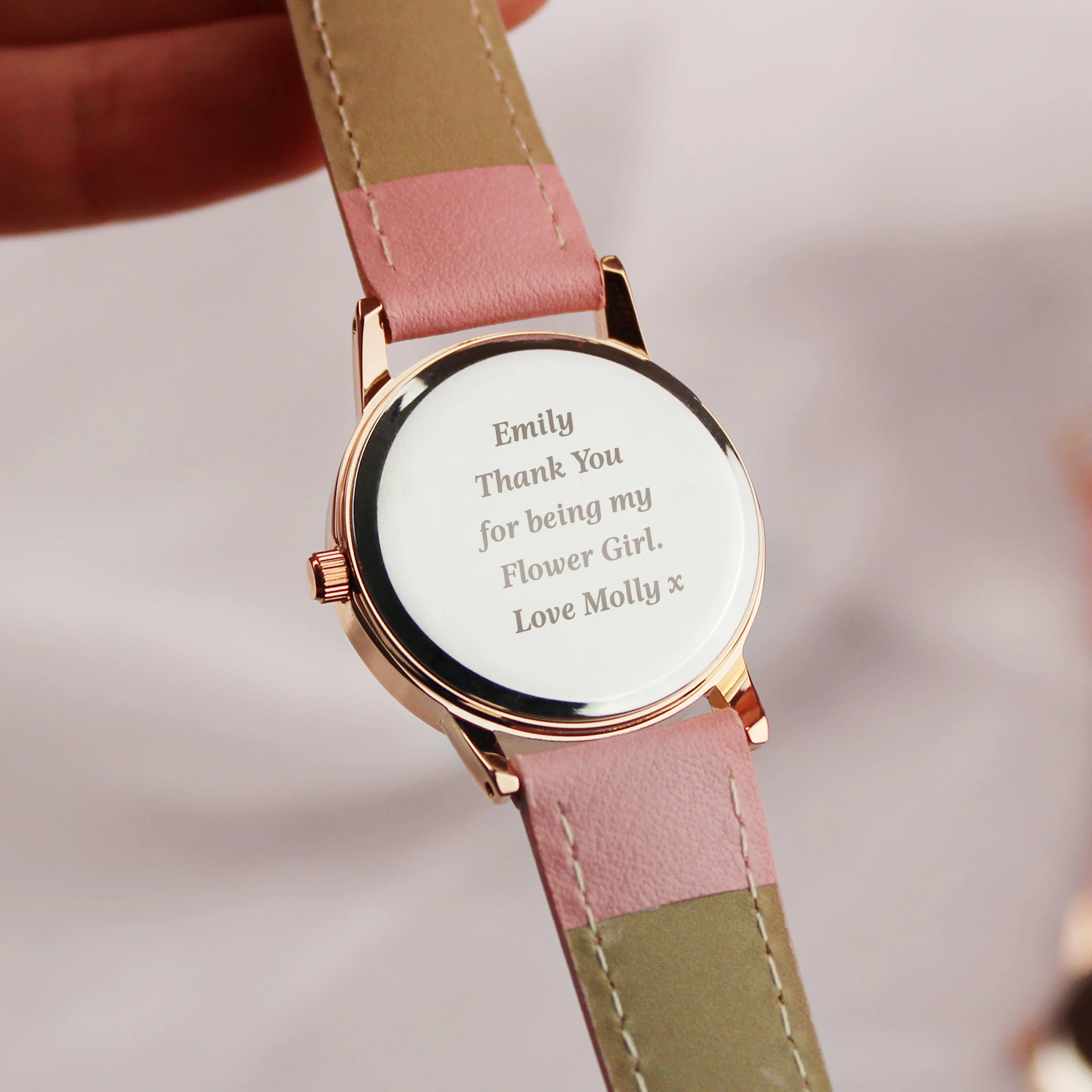 Personalised Girls Pink Watch - Image 6