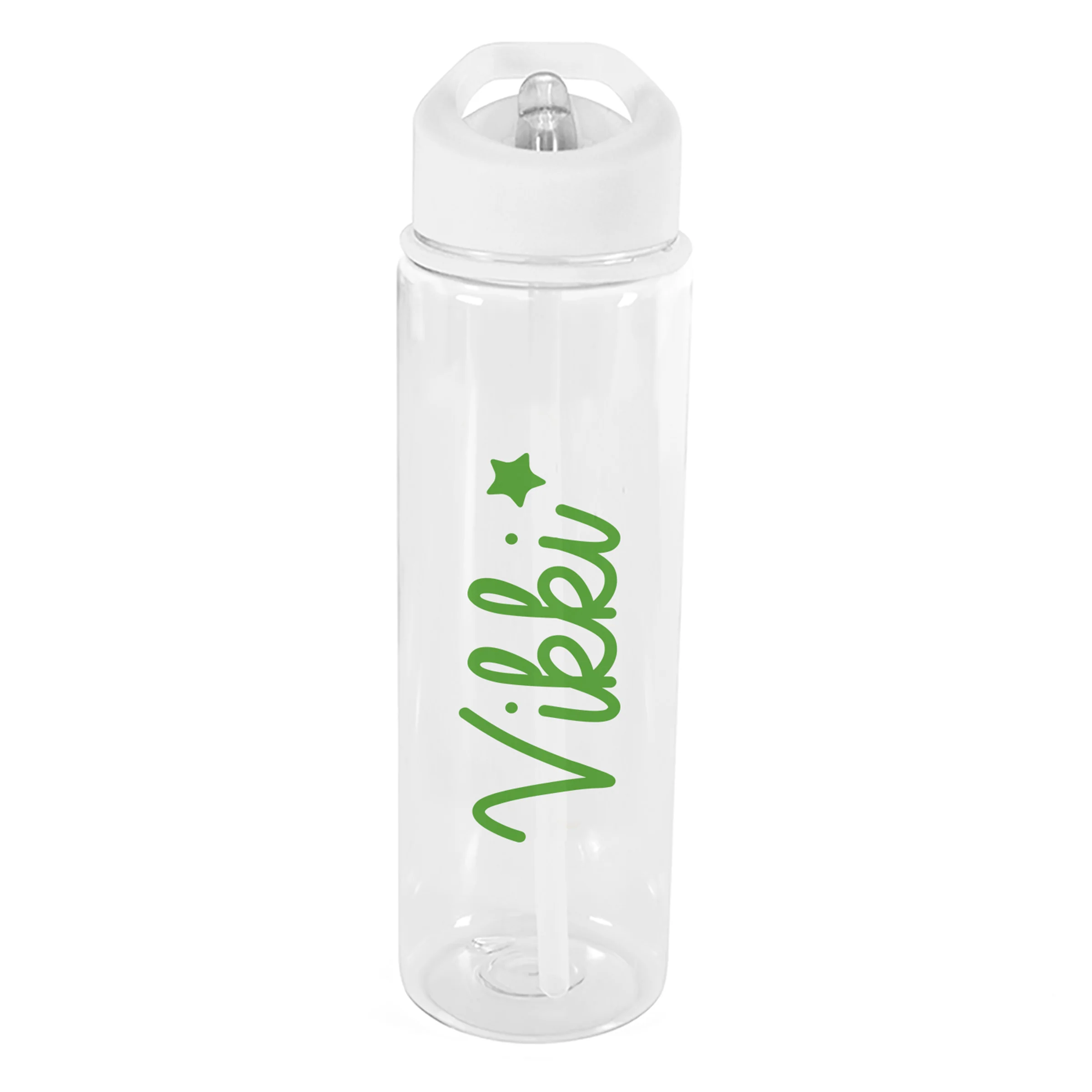 Personalised Green Star Name Only Water Bottle - Image 2
