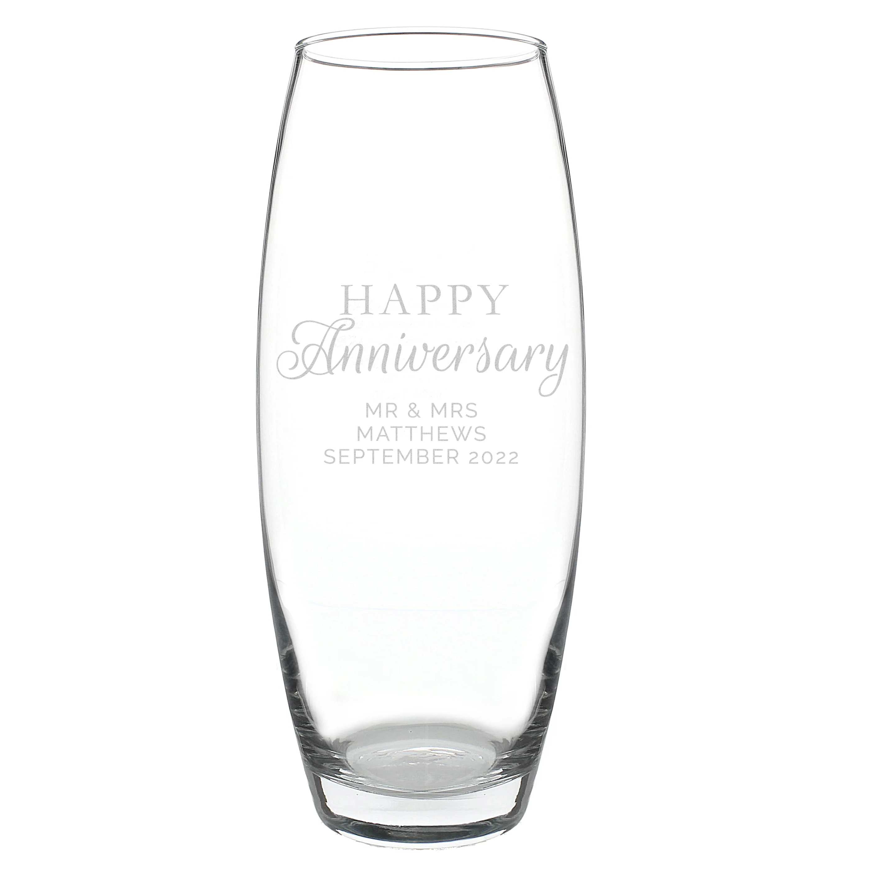Personalised 'Happy Anniversary' Bullet Vase - Image 3