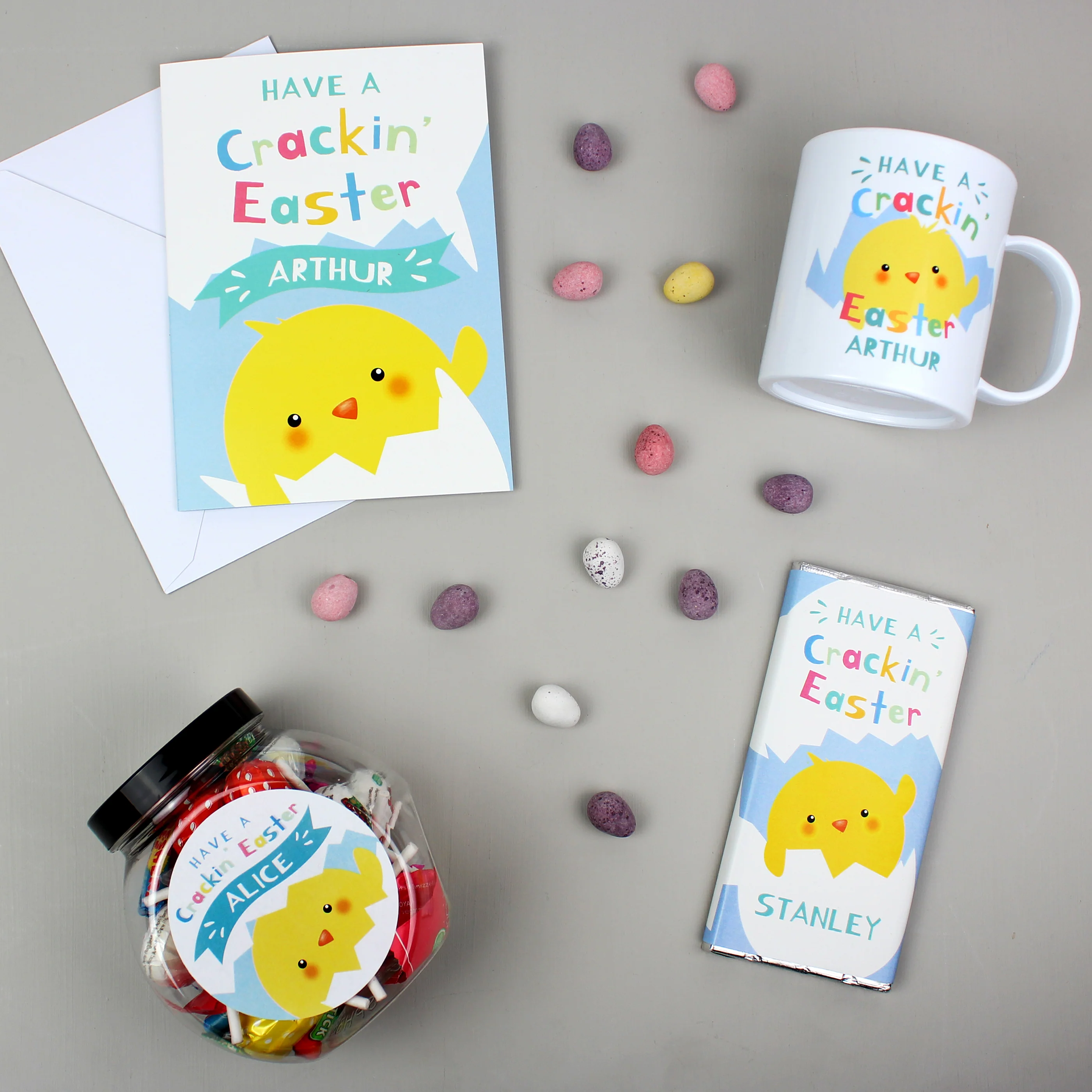Personalised Have A Cracking Easter Sweets Jar - Image 4