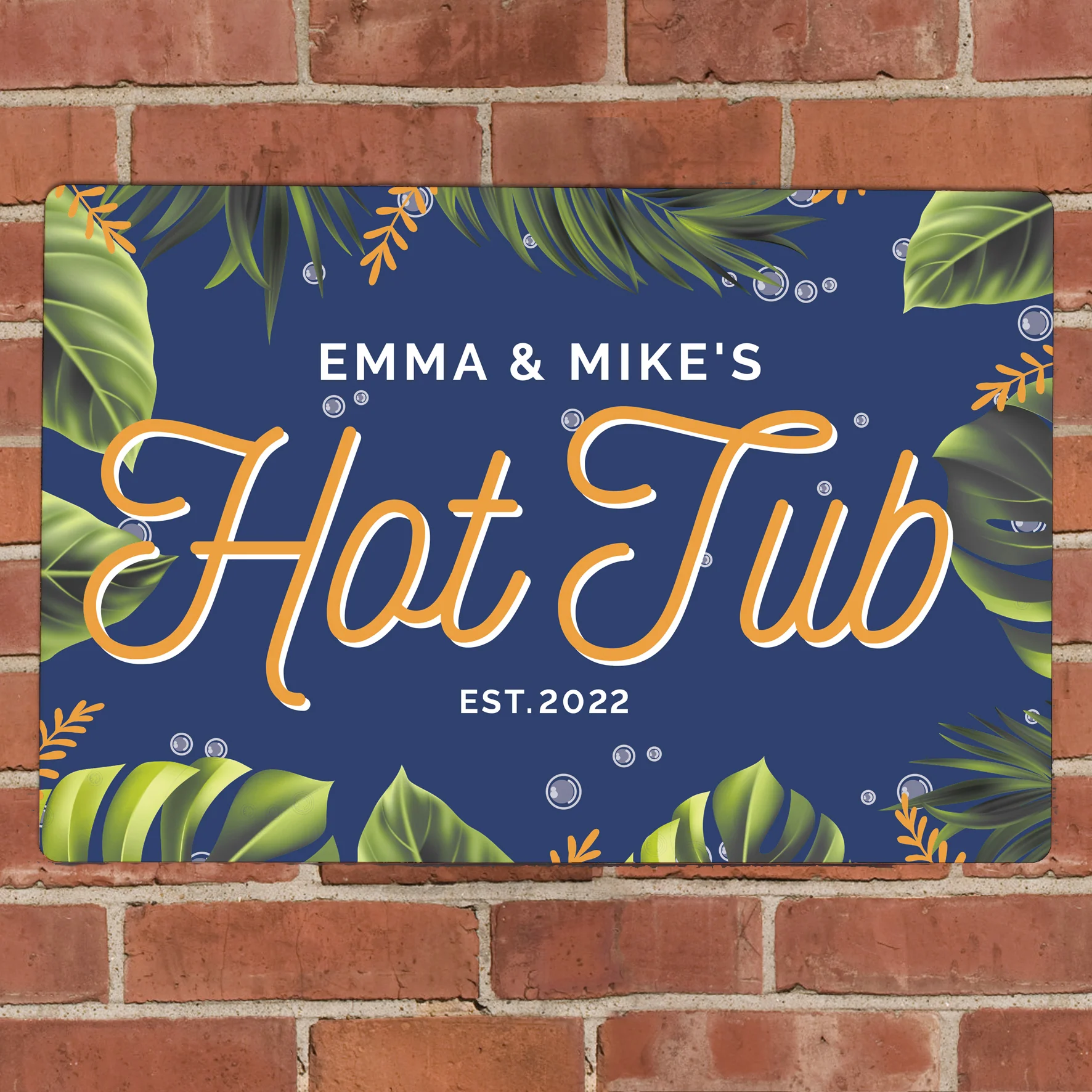 Personalised Hot Tub Metal Sign - Image 3