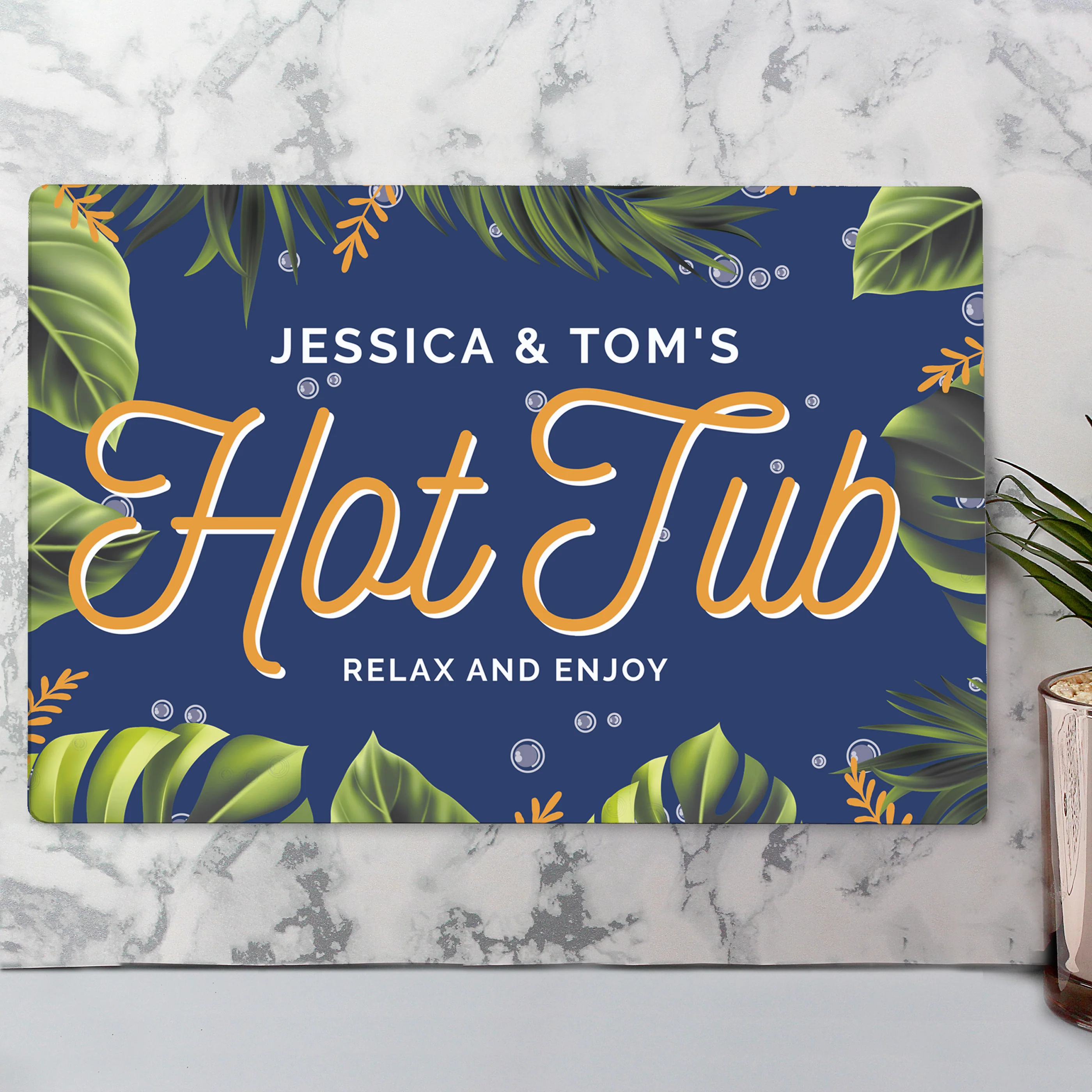 Personalised Hot Tub Metal Sign - Image 4