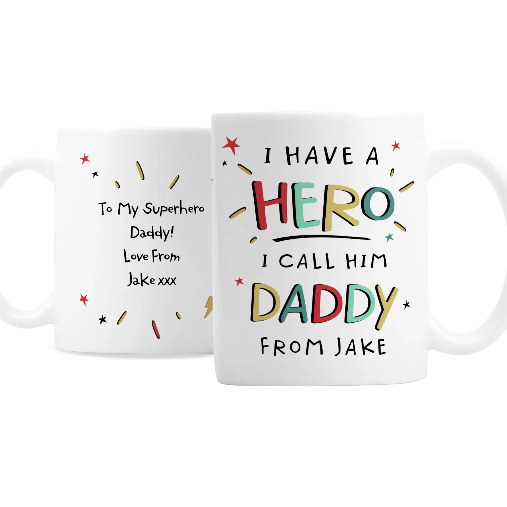 Personalised I Have A Hero Mug - Image 2