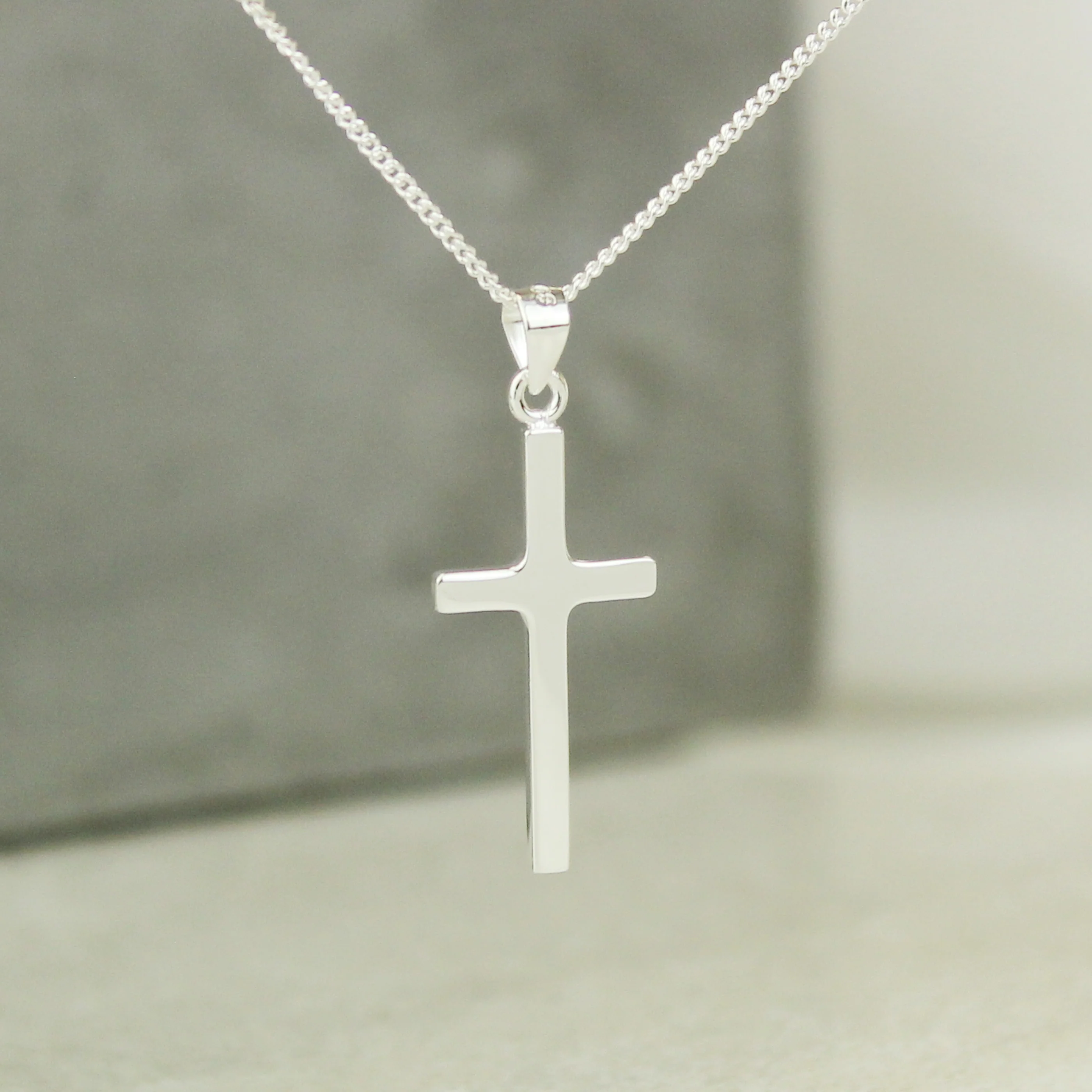 Personalised In Loving Memory Cross Sentiment Necklace and Box - Image 8