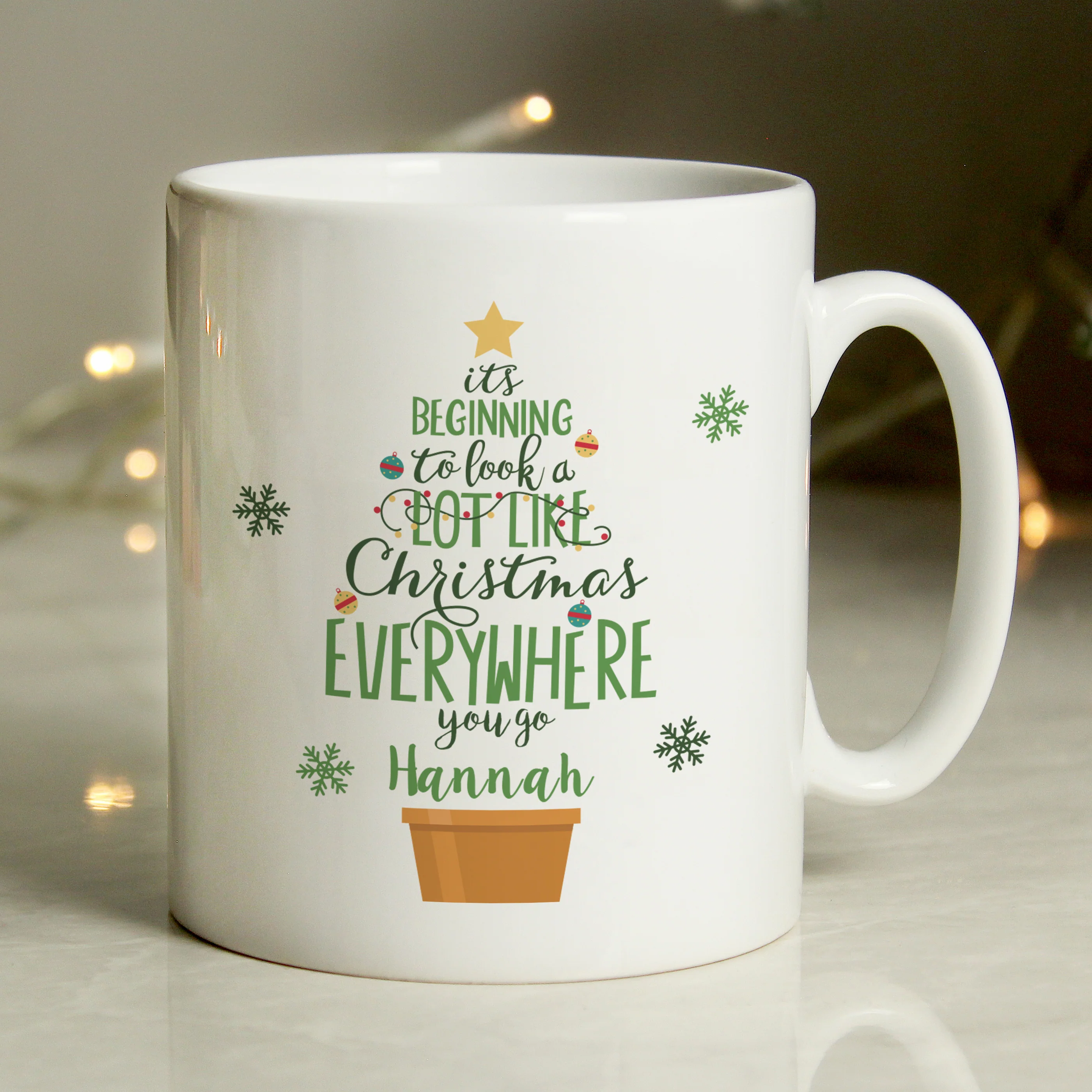 Personalised Its Beginning To Look A Lot Like Xmas Mug - Image 4
