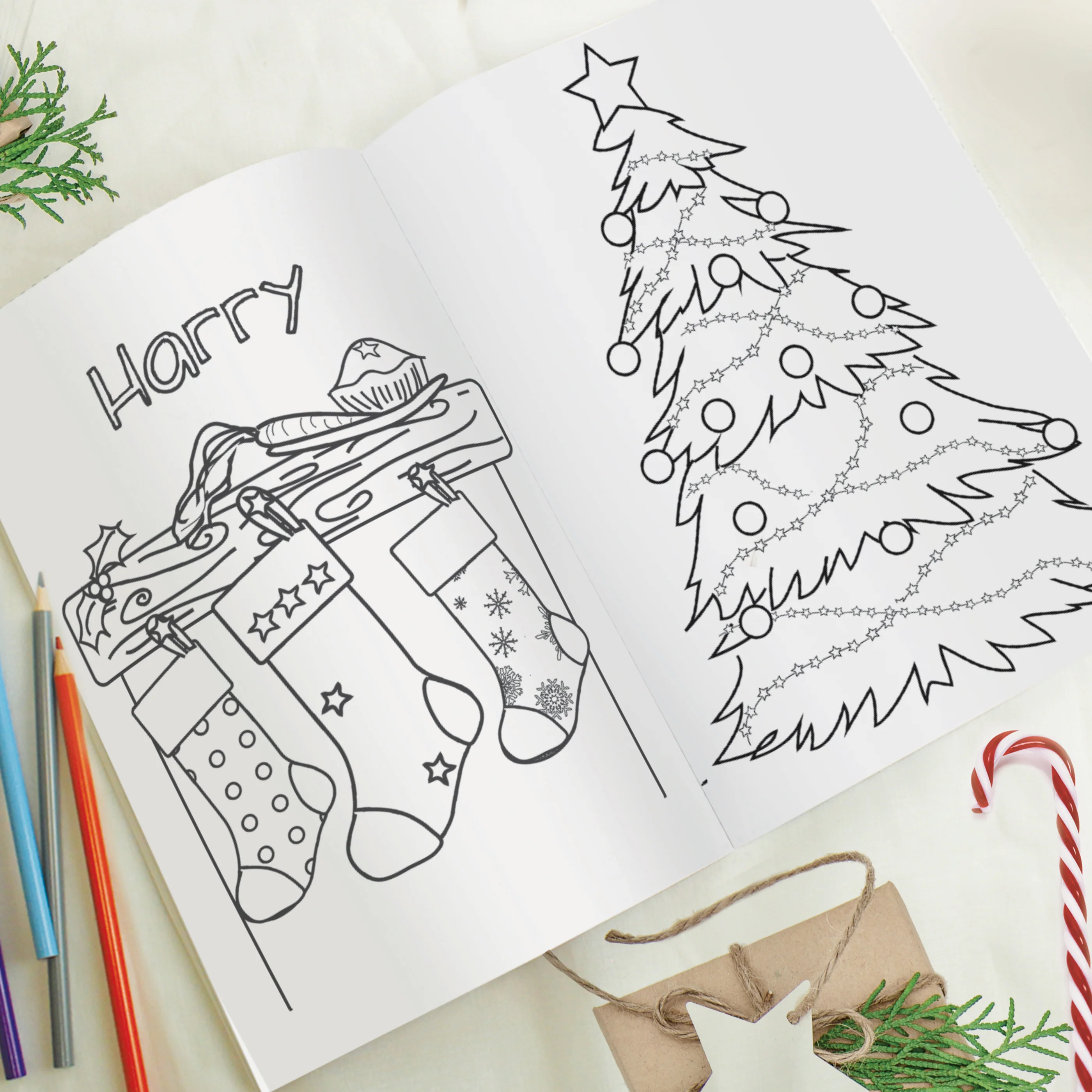 Personalised Its Christmas Elf Colouring Book - Image 3