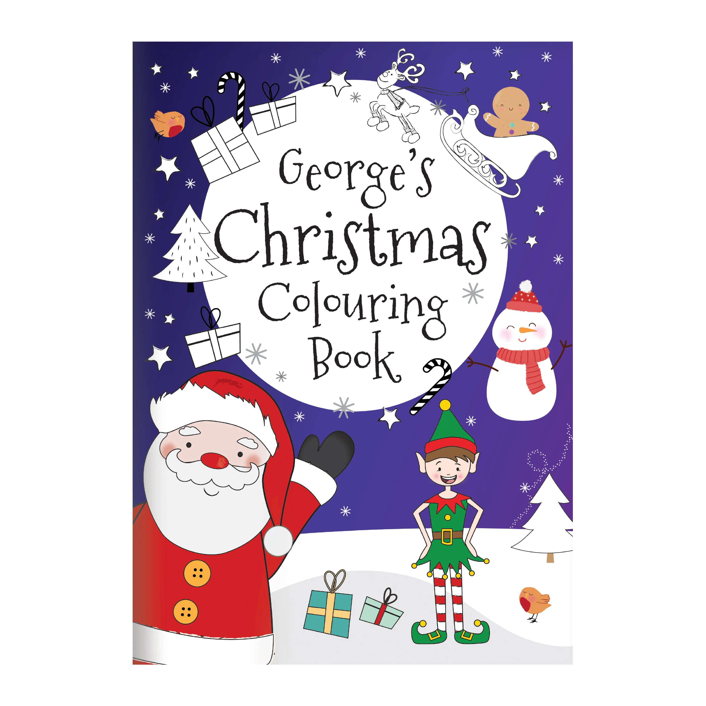 Personalised Its Christmas Elf Colouring Book - Image 5