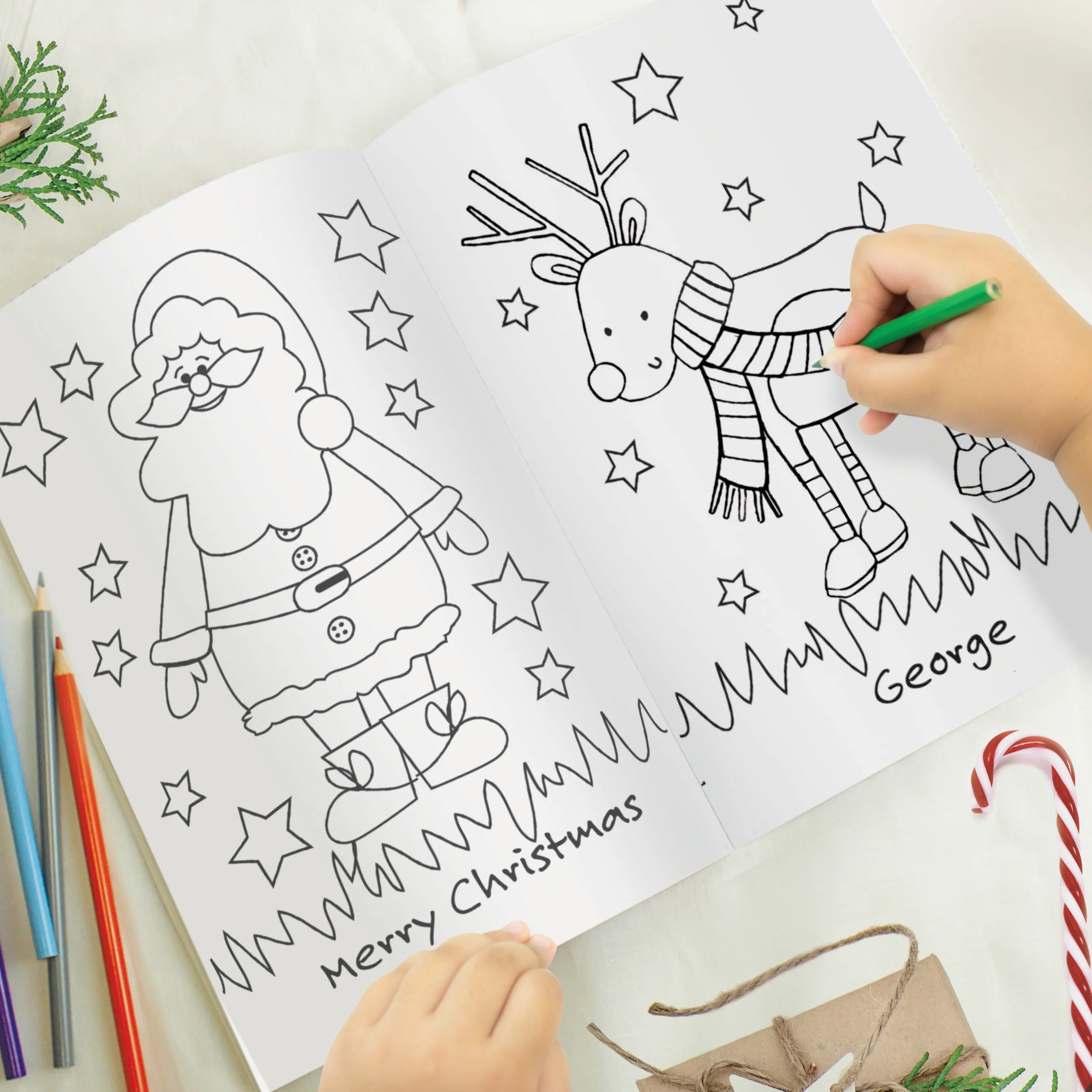 Personalised Its Christmas Elf Colouring Book - Image 6