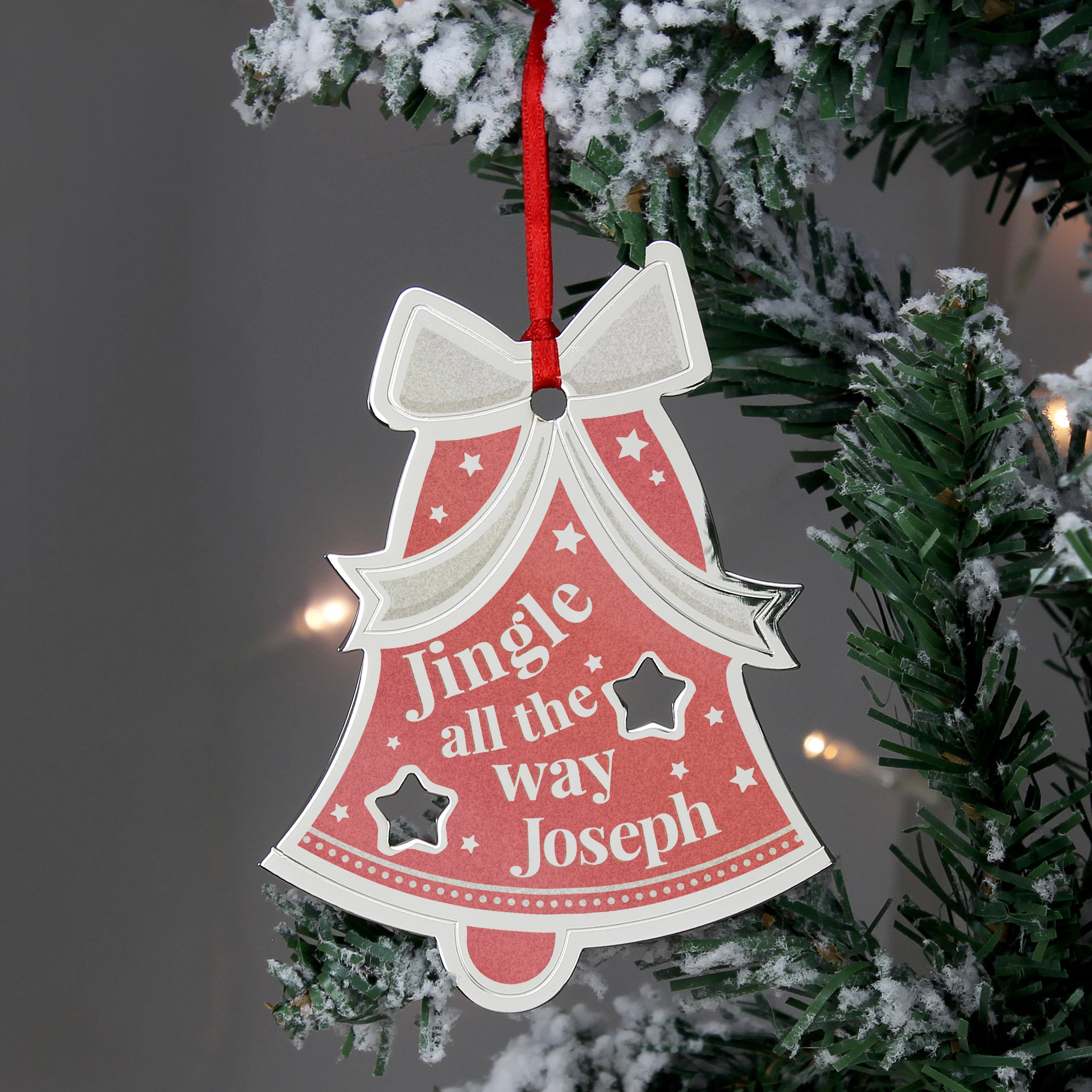 Personalised Jingle All The Way Bell Decoration - Image 3