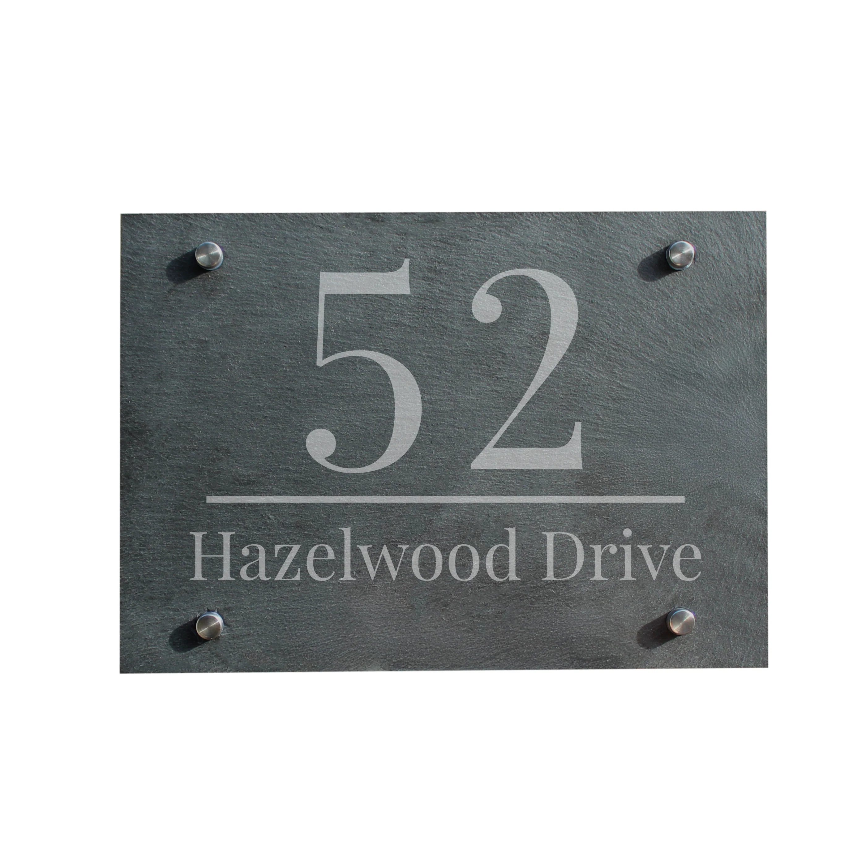 Personalised Large Number Slate House Sign - Image 4
