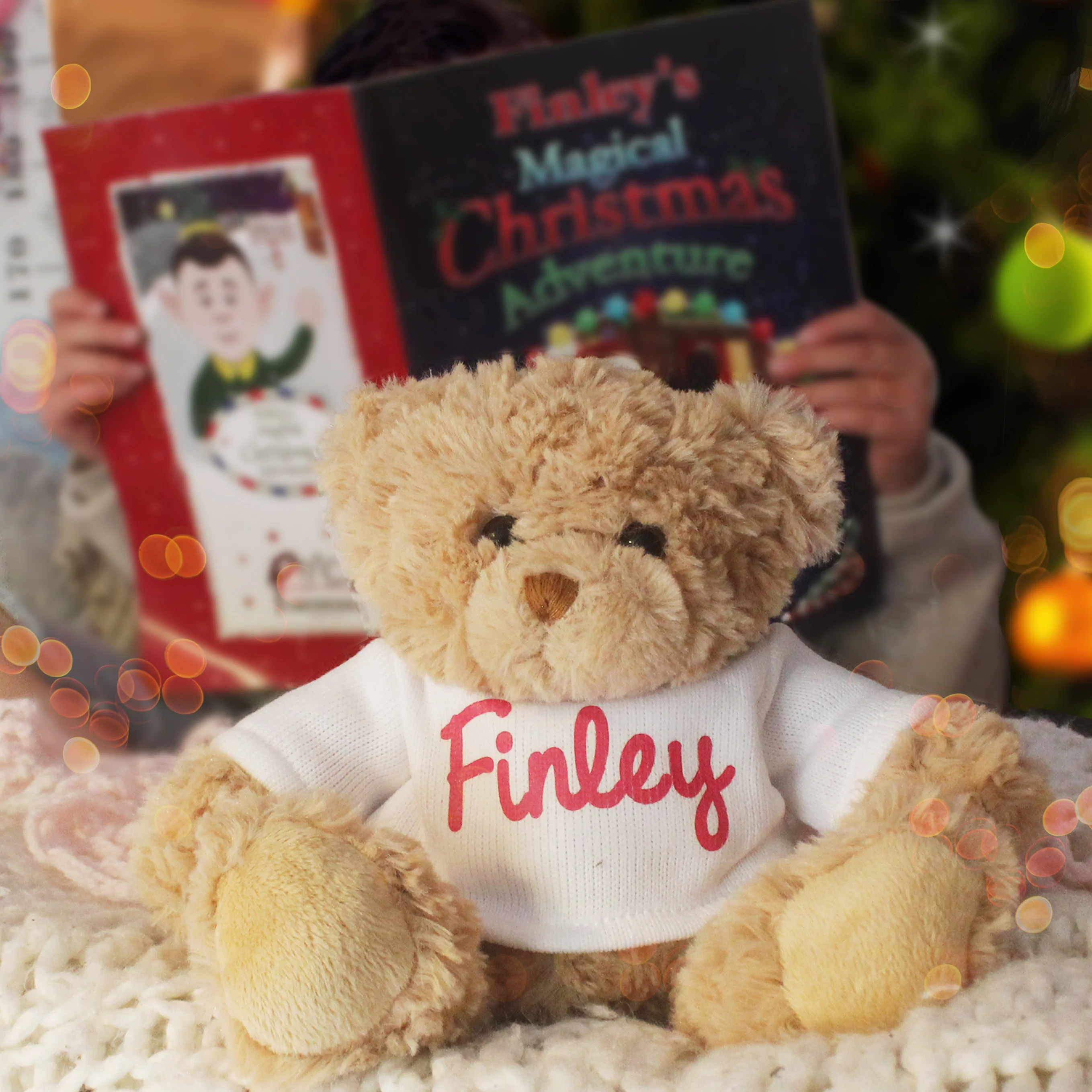 Personalised Magical Christmas Adventure Story Book and Personalised Teddy Bear - Image 2