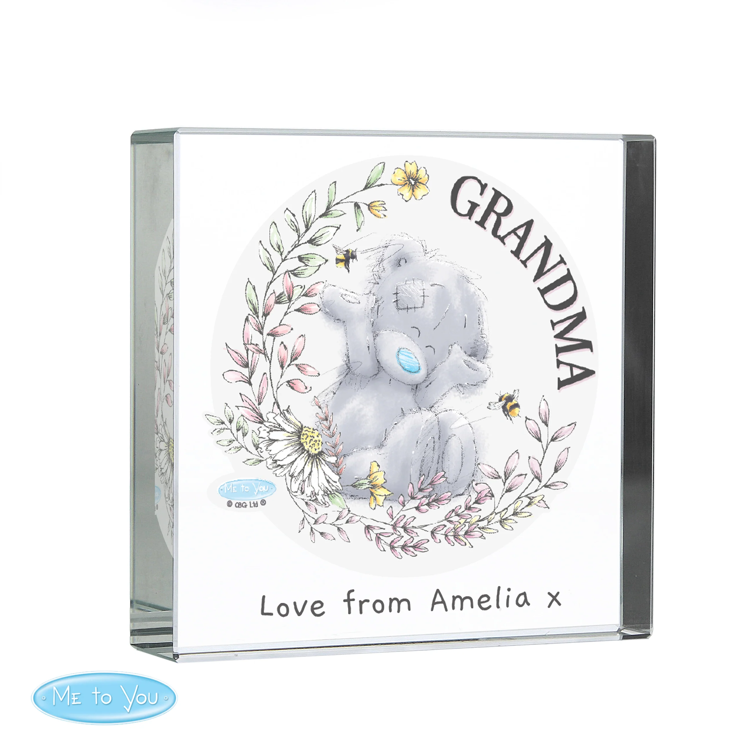 Personalised Me to You Bees Crystal Token - Image 2
