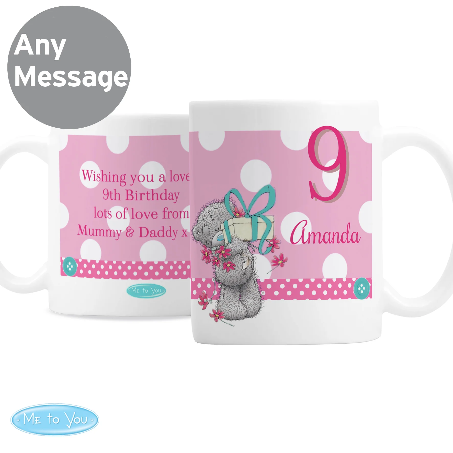 Personalised Me To You Birthday Big Age Female Mug - Image 6