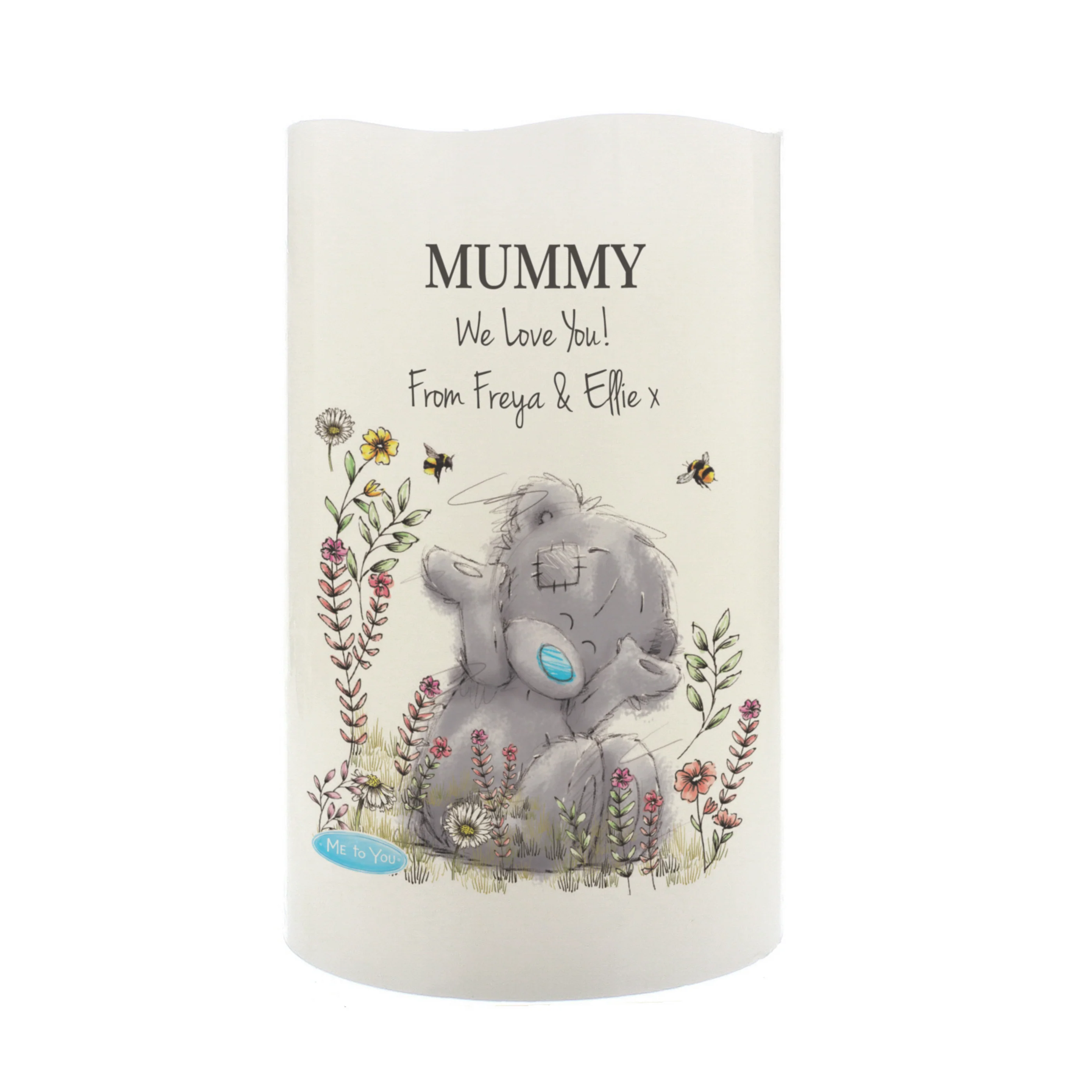 Personalised Me to You Floral LED Candle - Image 5