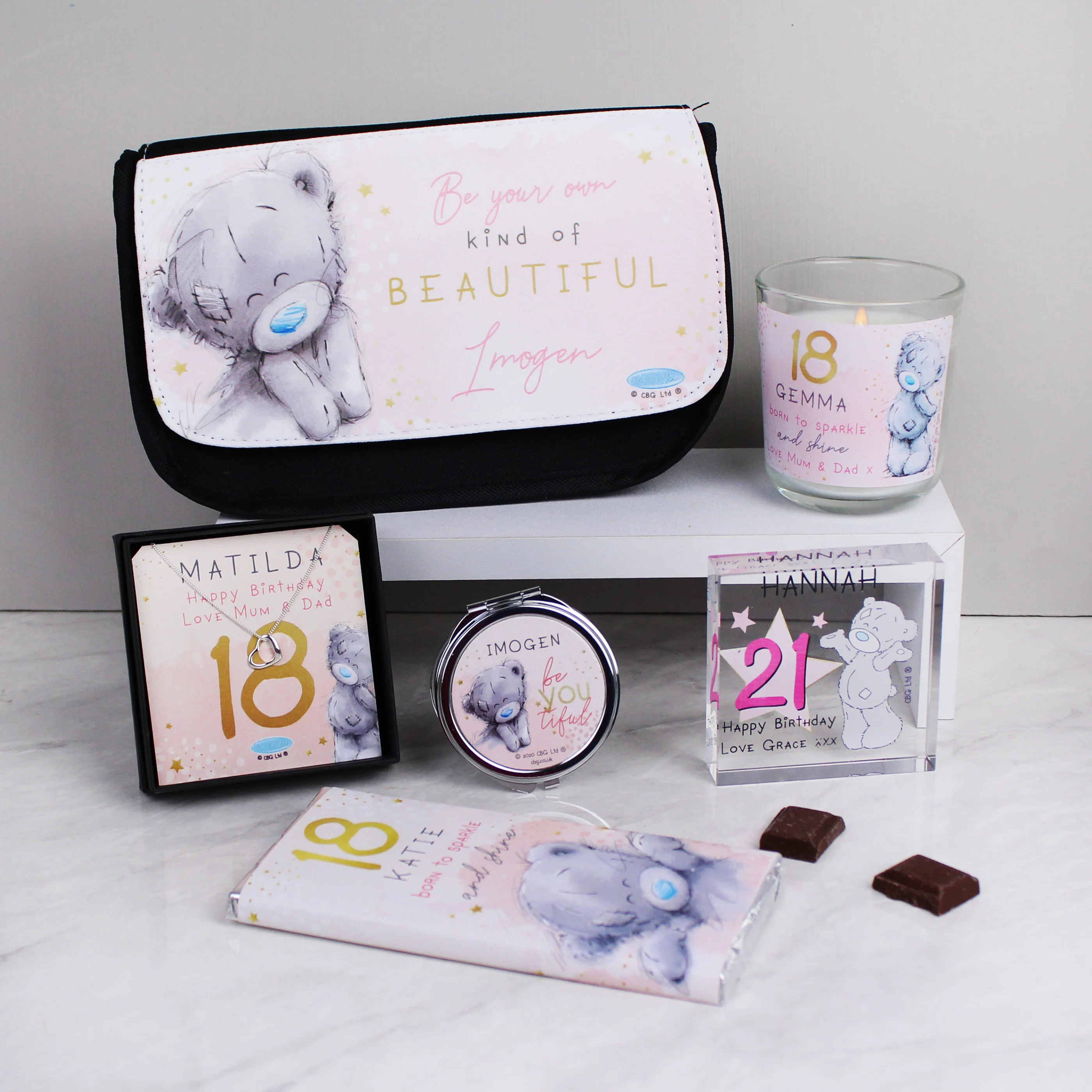 Personalised Me To You Sparkle & Shine Birthday Sentiment Silver Tone Necklace and Box - Image 5