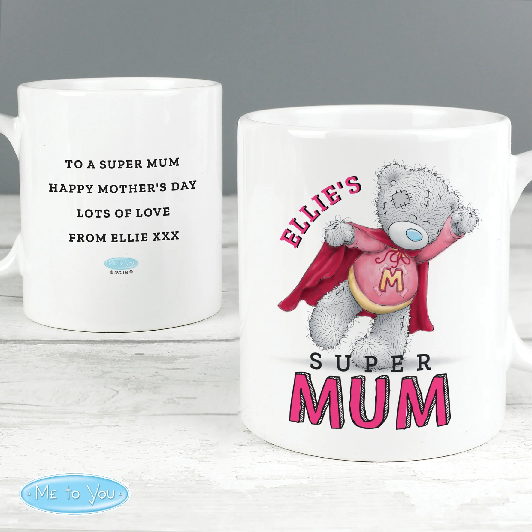 Personalised Me To You Super Mum Mug - Image 3