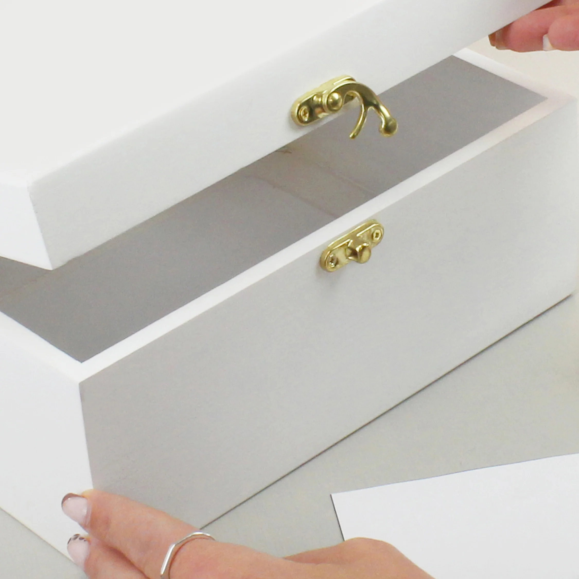 Personalised Memorial Photo Upload White Wooden Box - Image 6