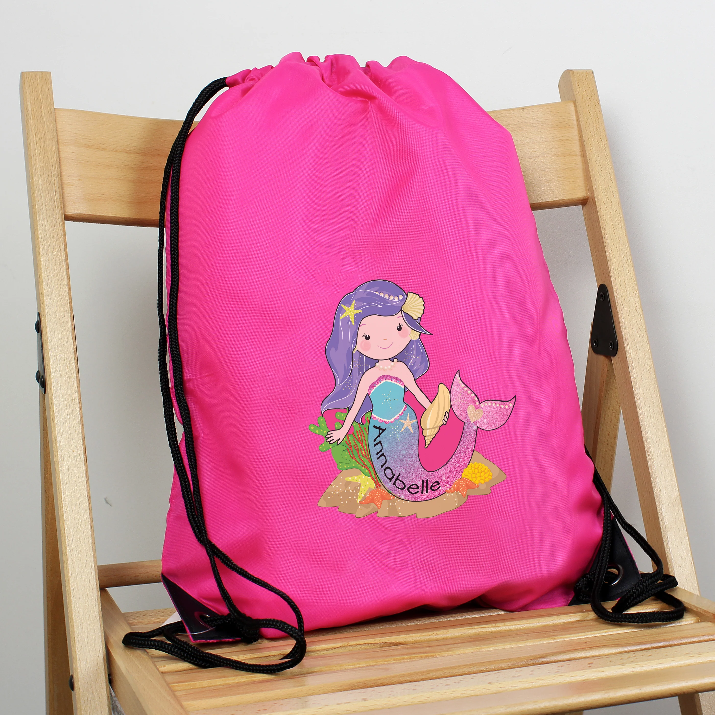 Personalised Mermaid Pink Kit Bag - Image 3
