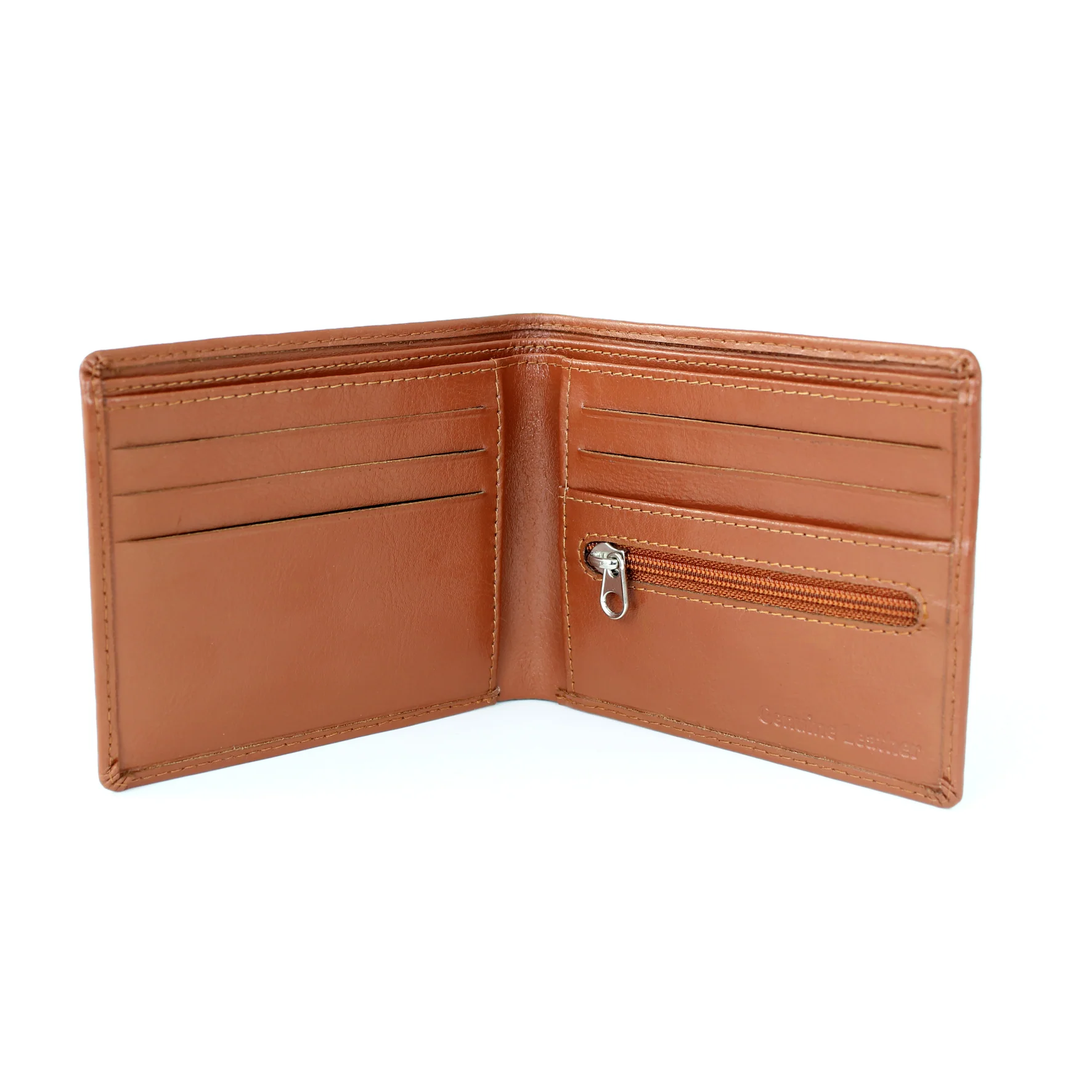 Personalised Message Tan Leather Wallet - Image 3