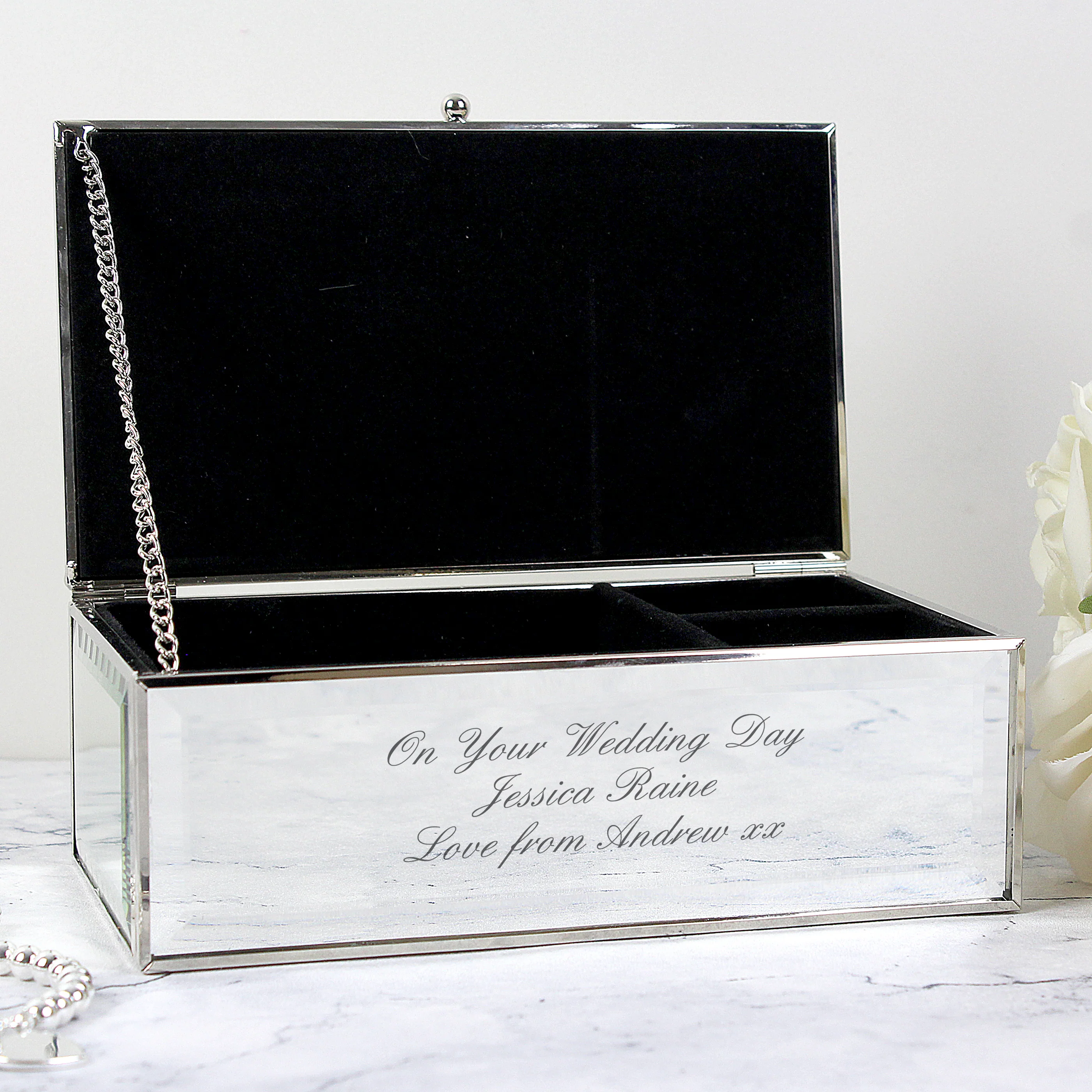 Personalised Mirrored Jewellery Box - Image 5
