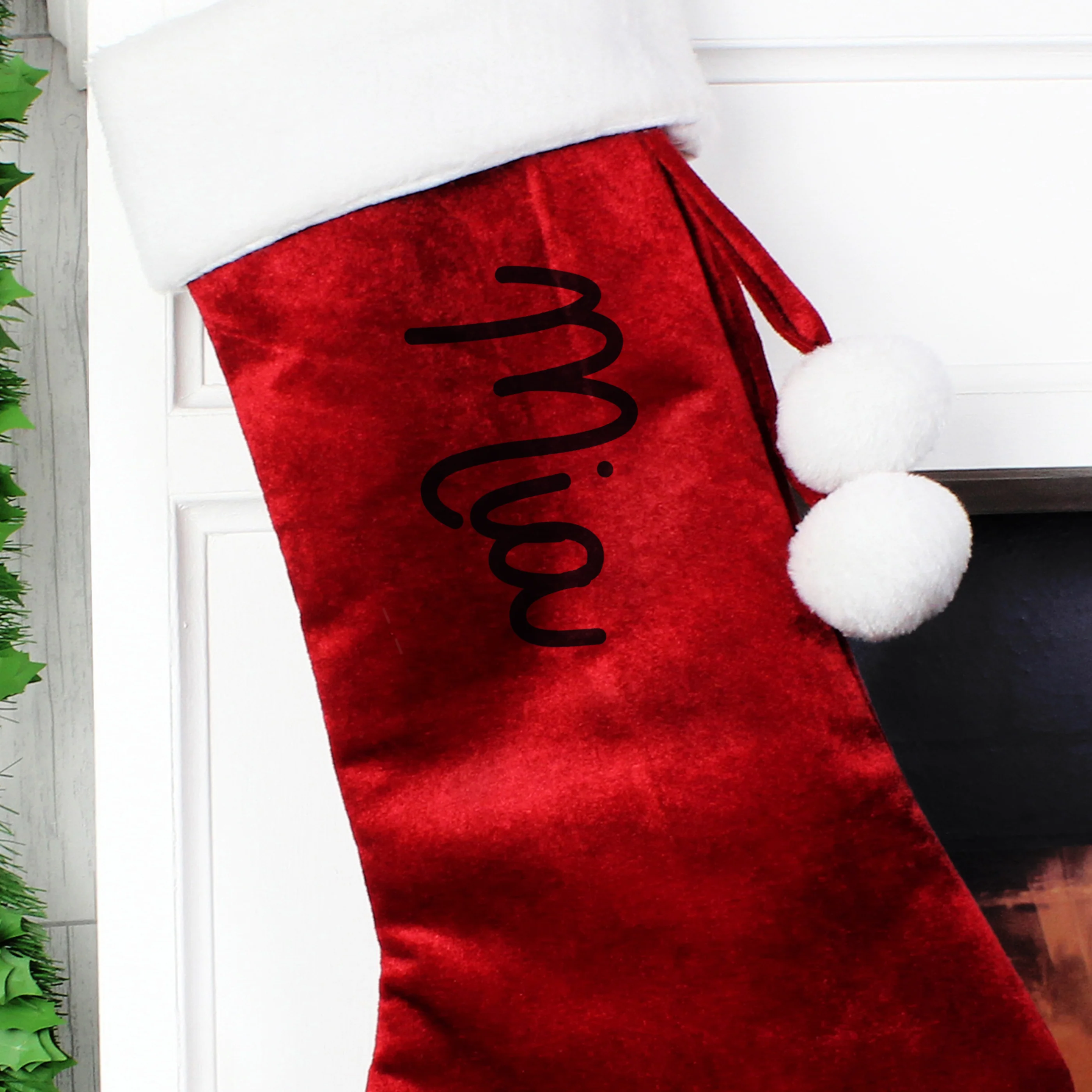 Personalised Name Only Red Stocking - Image 3