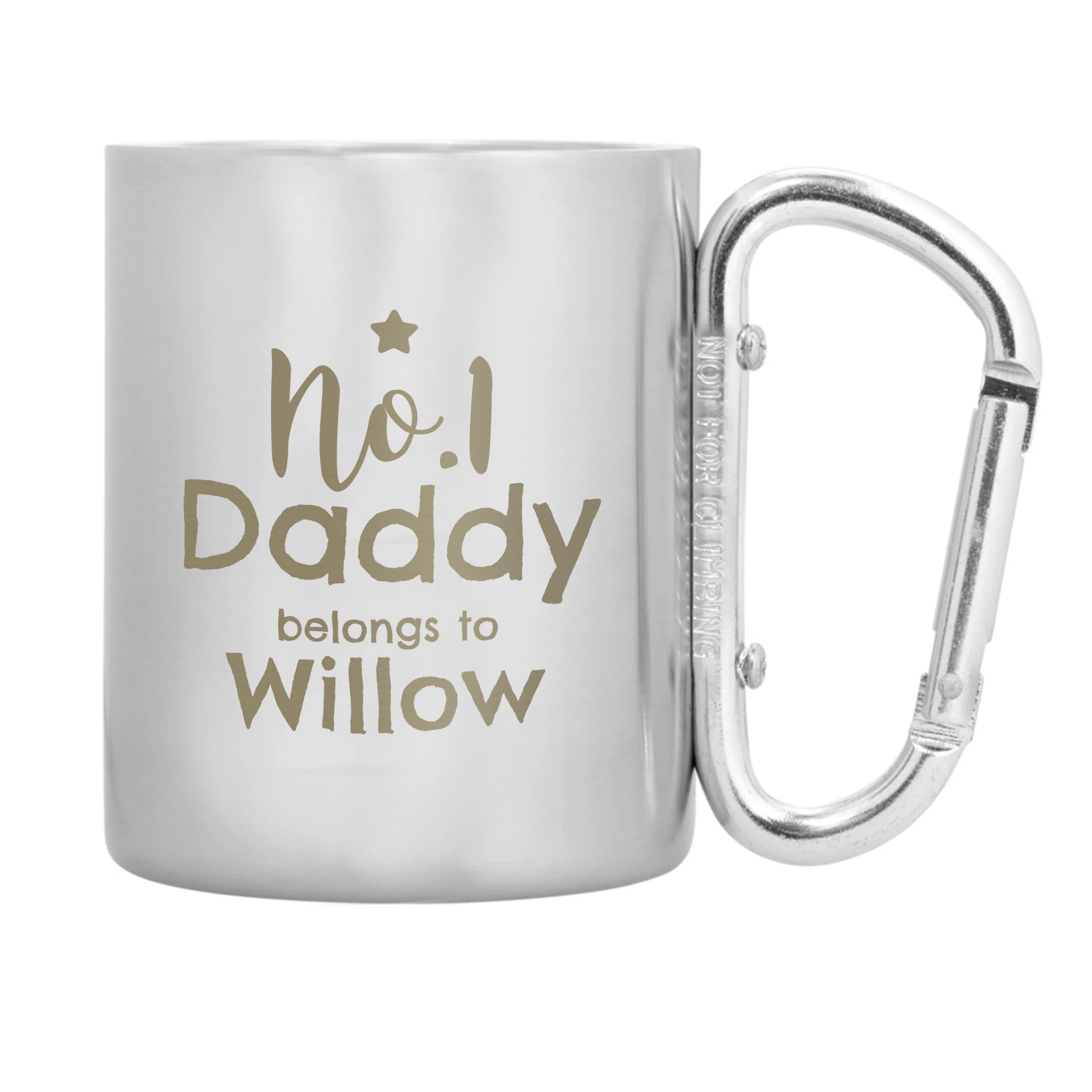 Personalised No.1 Daddy Stainless Steel Mug - Image 2