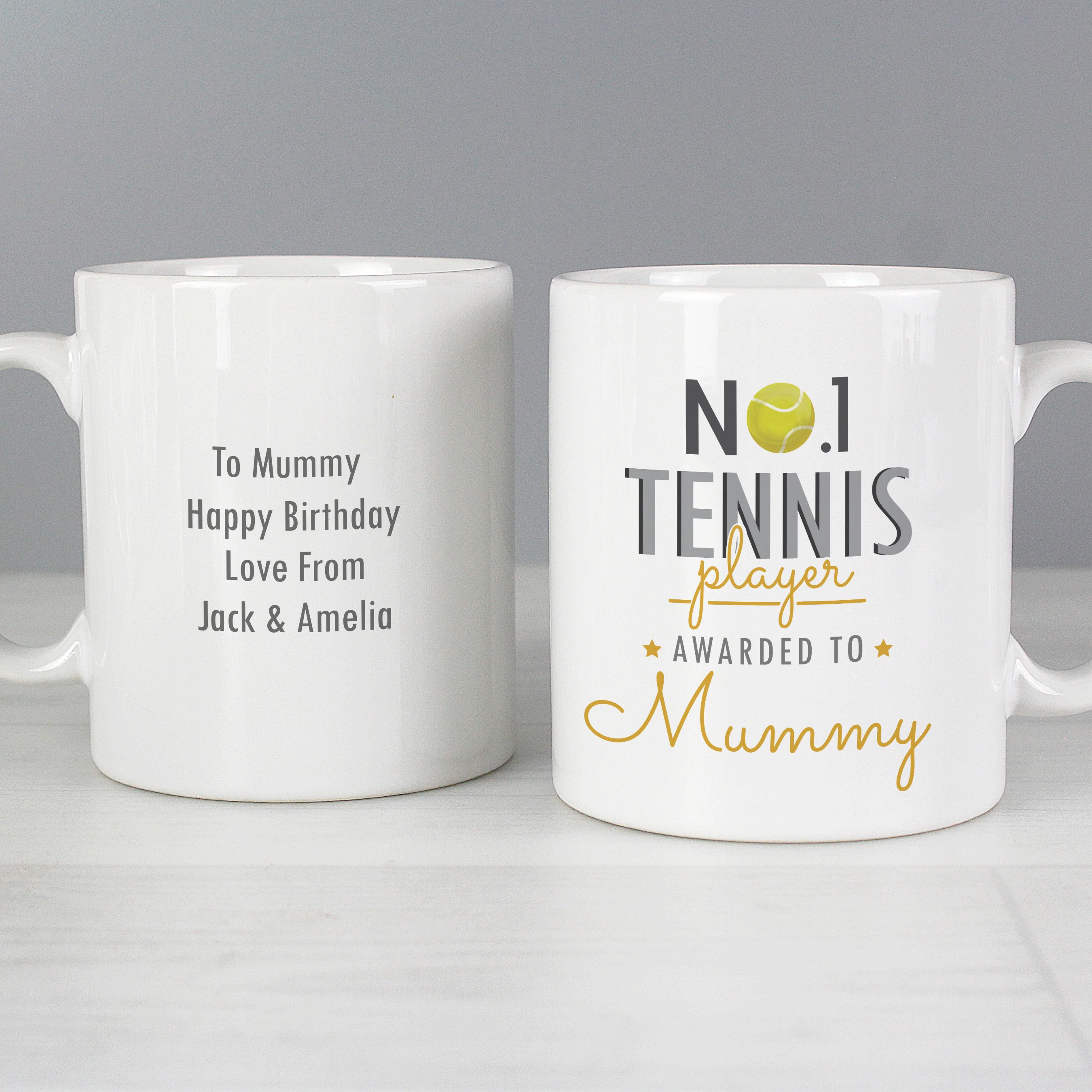 Personalised No.1 Tennis Player Mug - Image 3