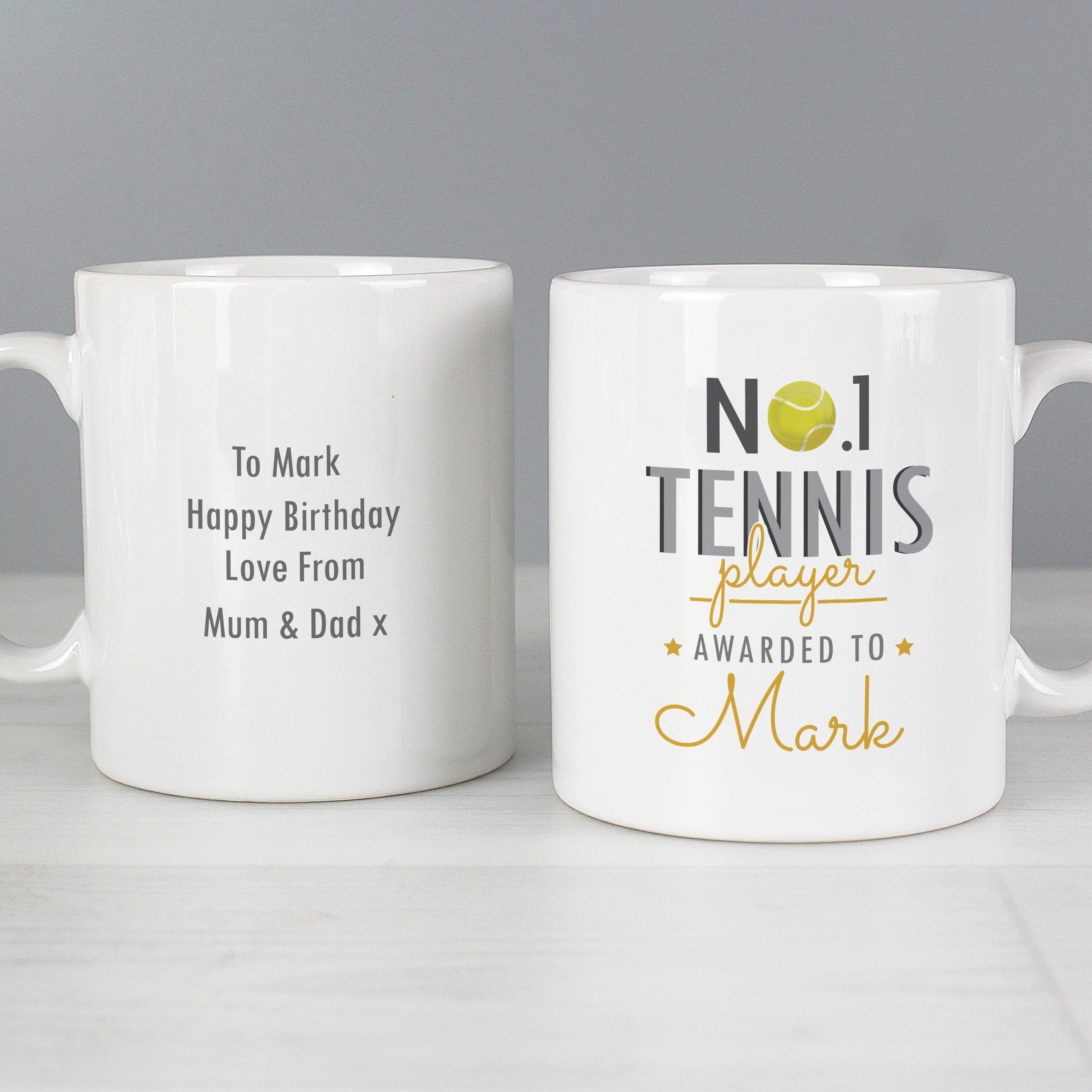 Personalised No.1 Tennis Player Mug - Image 5