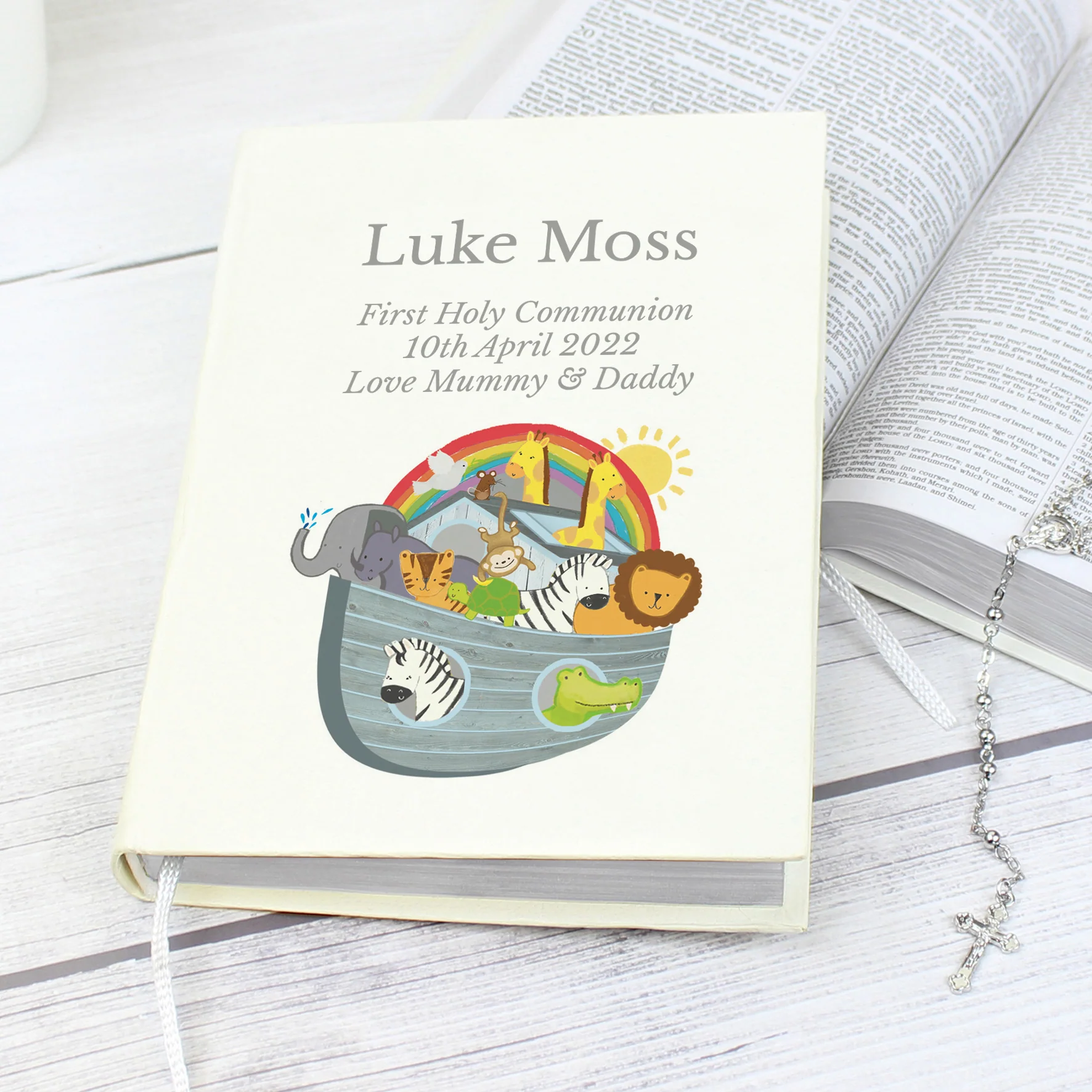 Personalised Noahs Ark Holy Bible - Eco-friendly - Image 4