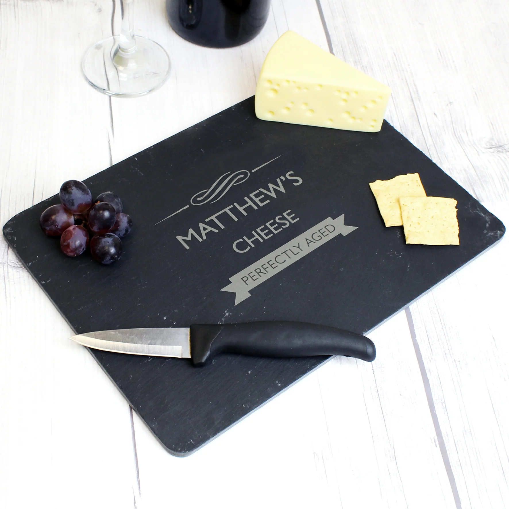 Personalised Perfectly Aged Slate Cheese Board - Image 2