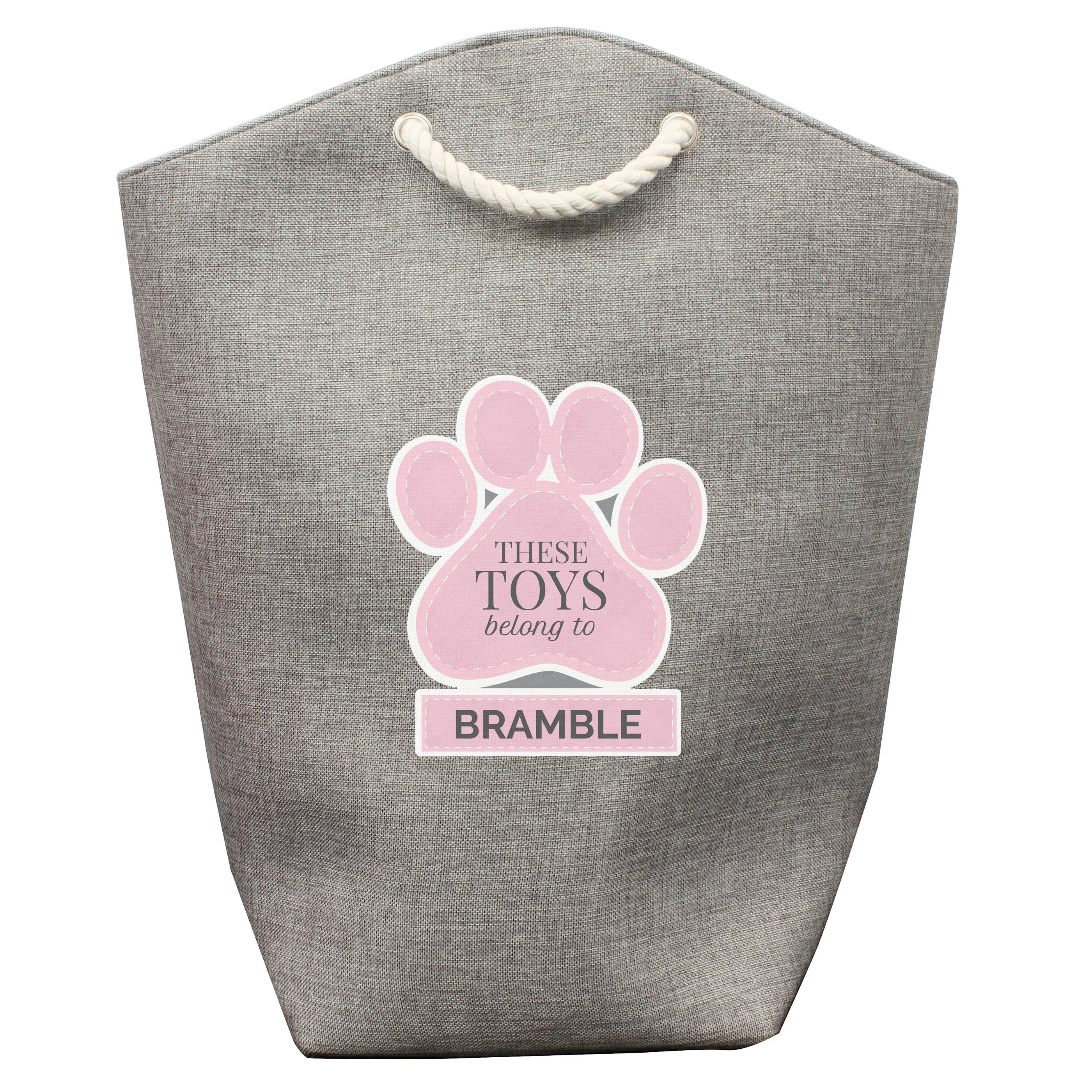 Personalised Pink Pets Storage Bag - Image 2