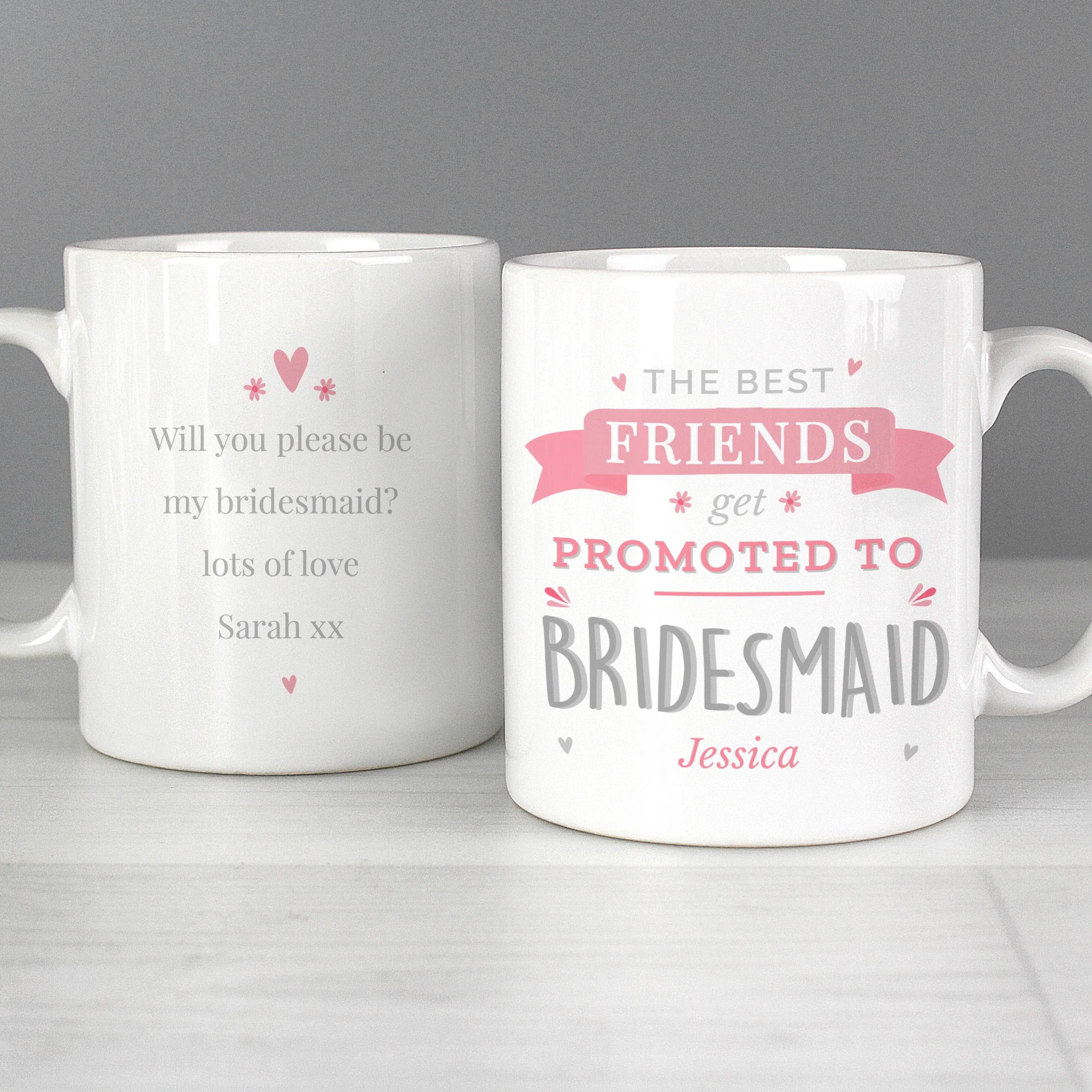 Personalised Pink Promoted To Mug - Image 3