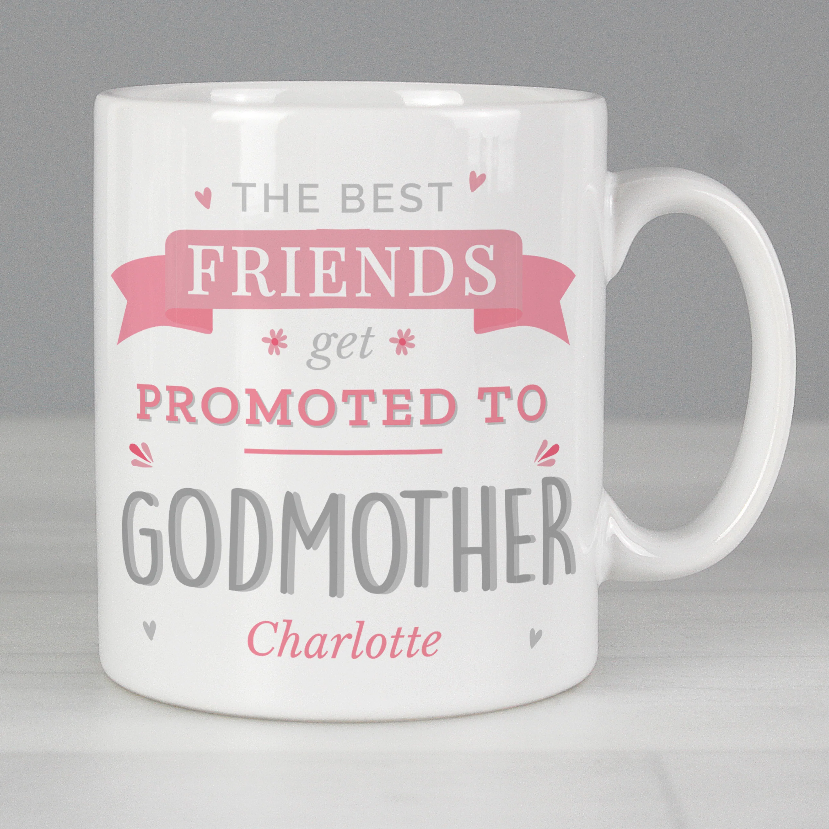 Personalised Pink Promoted To Mug - Image 4