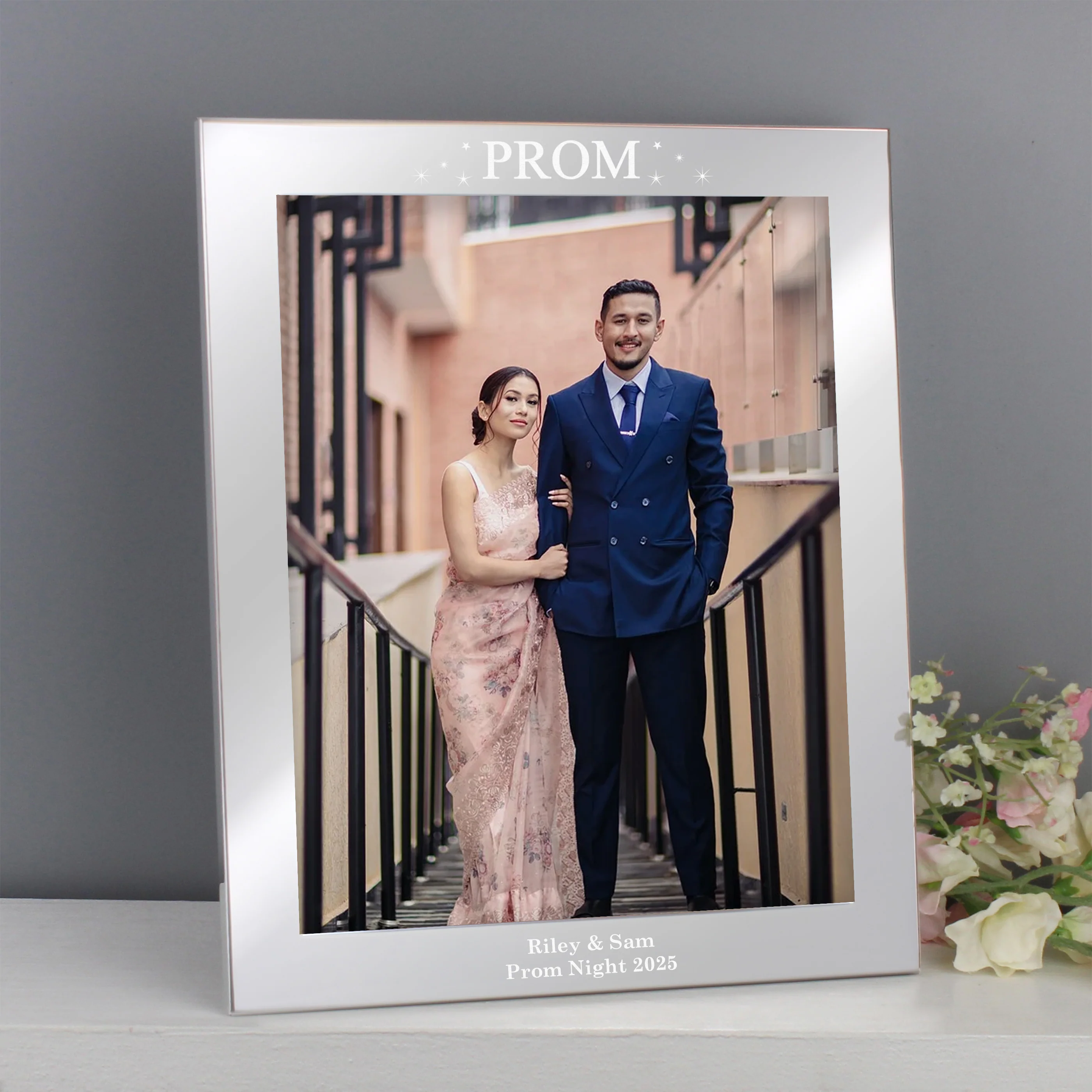 Personalised Prom Night 10x8 Silver Photo Frame - Image 2