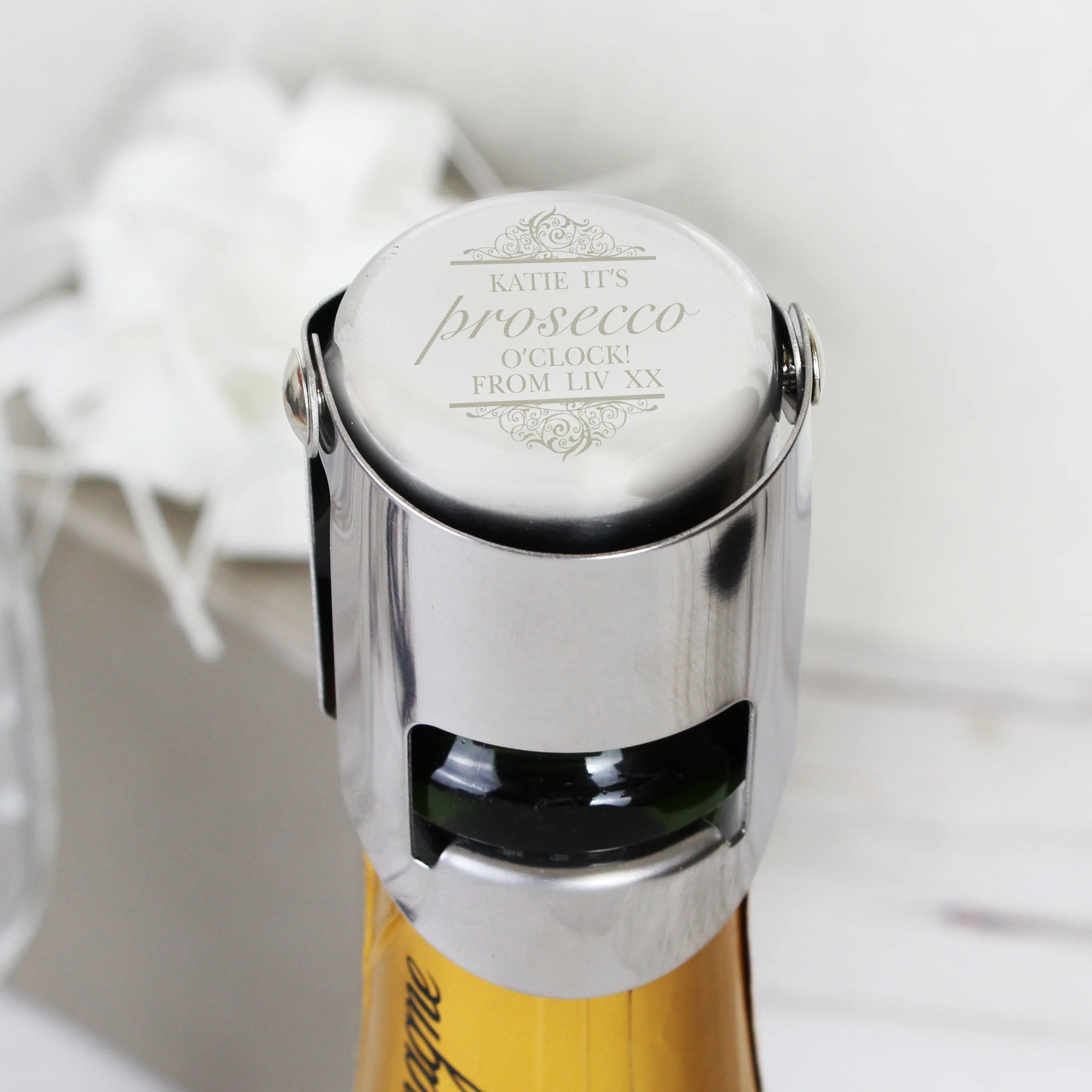 Personalised Prosecco Bottle Stopper - Image 4