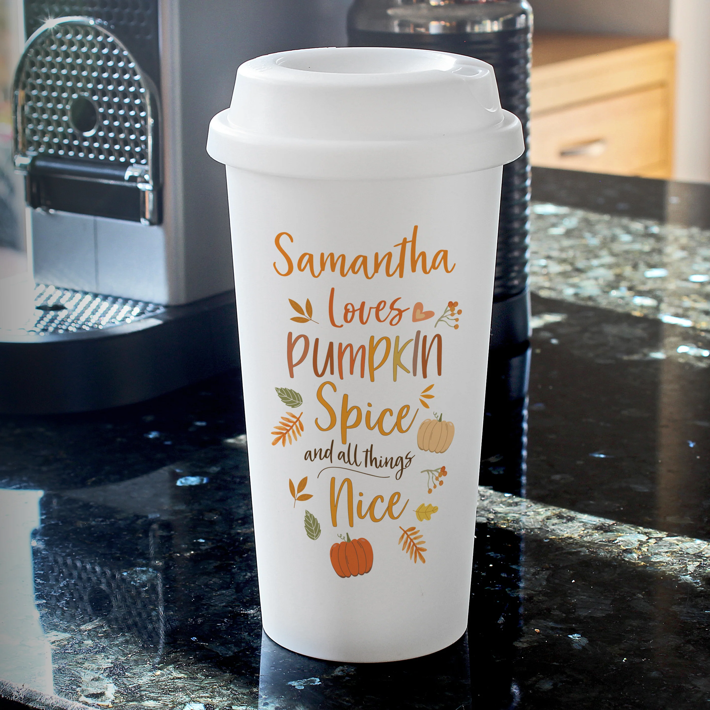 Personalised Pumpkin Spice Travel Mug - Image 2