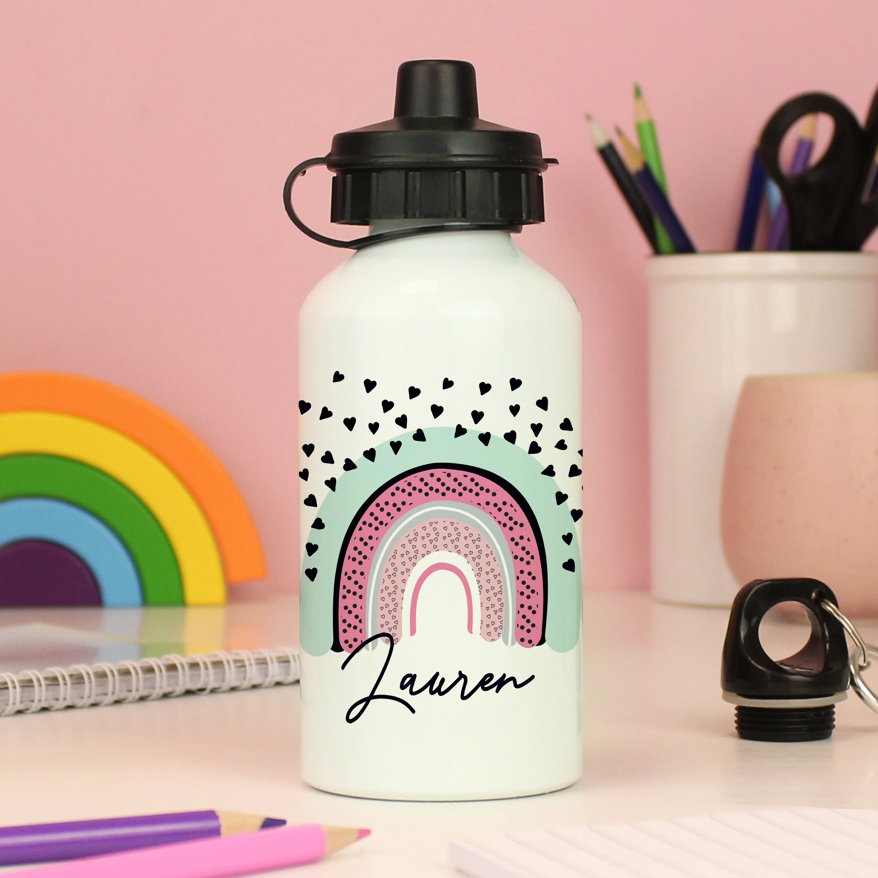 Personalised Rainbow Drinks Bottle - Image 4