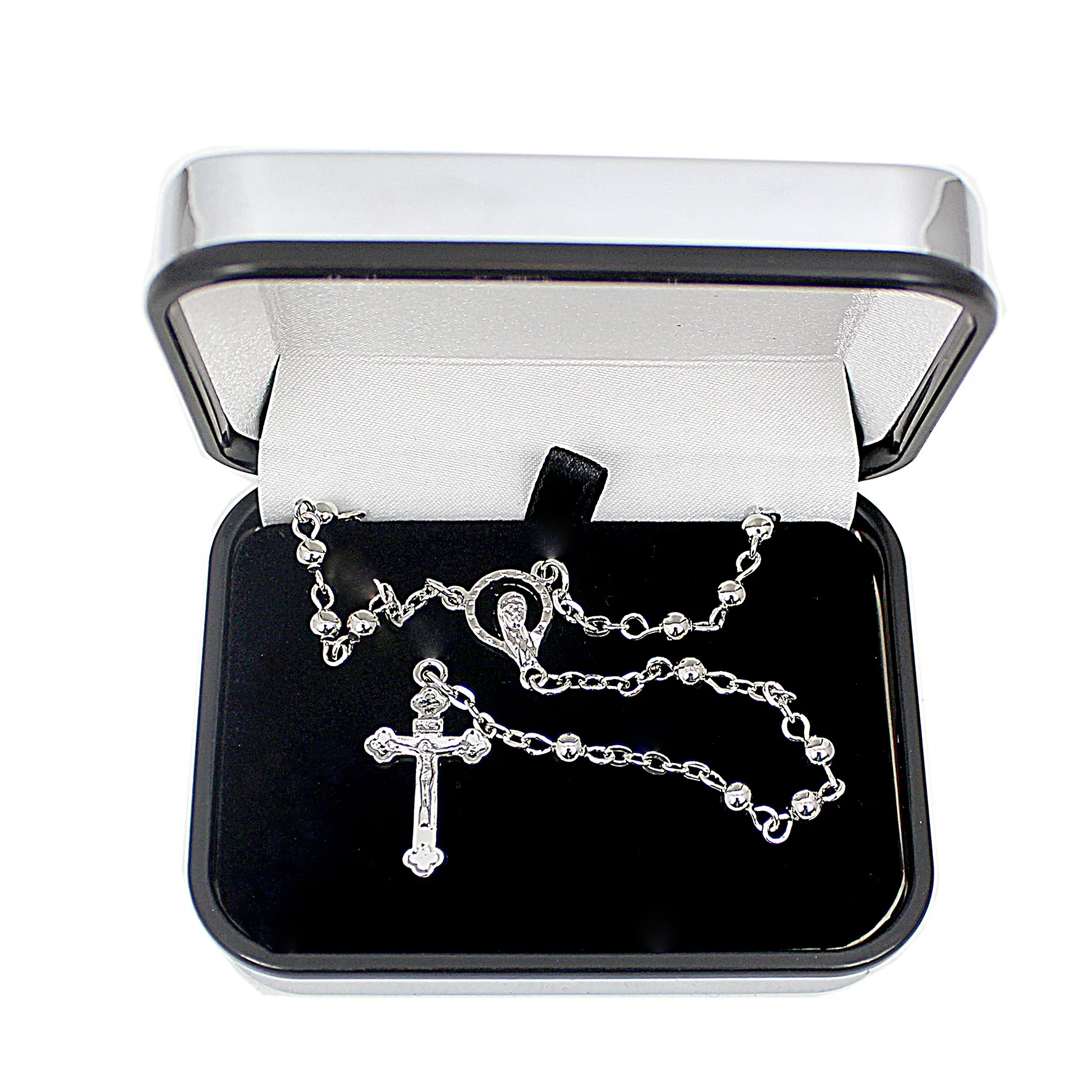 Personalised Rosary Beads and Cross Trinket Box - Image 9