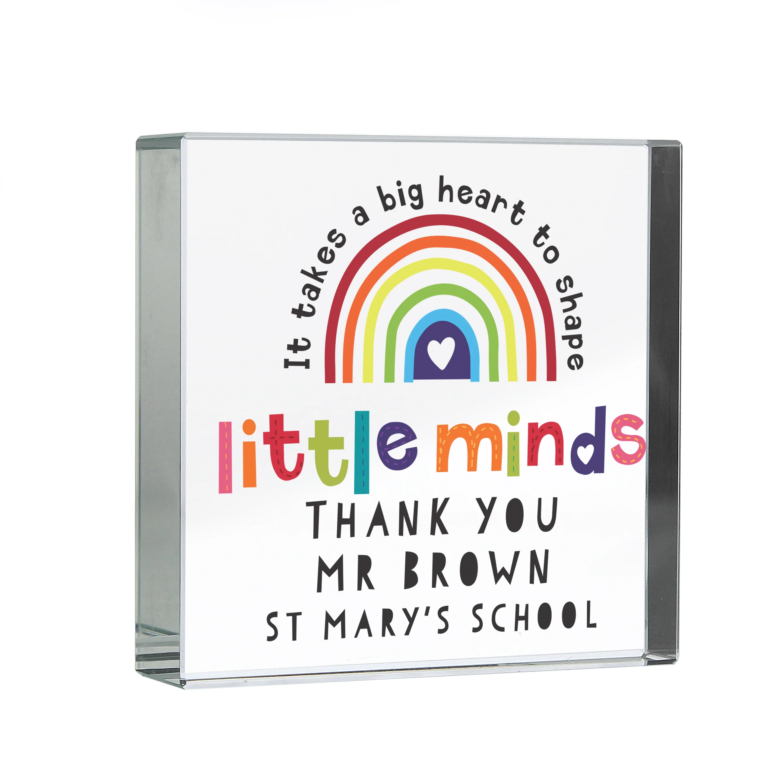 Personalised Shape Little Minds Crystal Token - Image 5