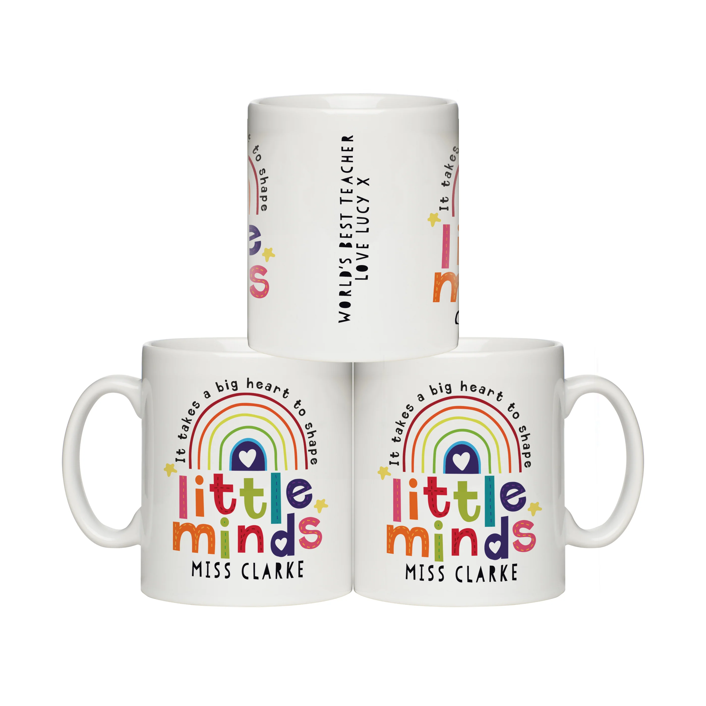 Personalised Shape Little Minds Teacher Mug - Image 5