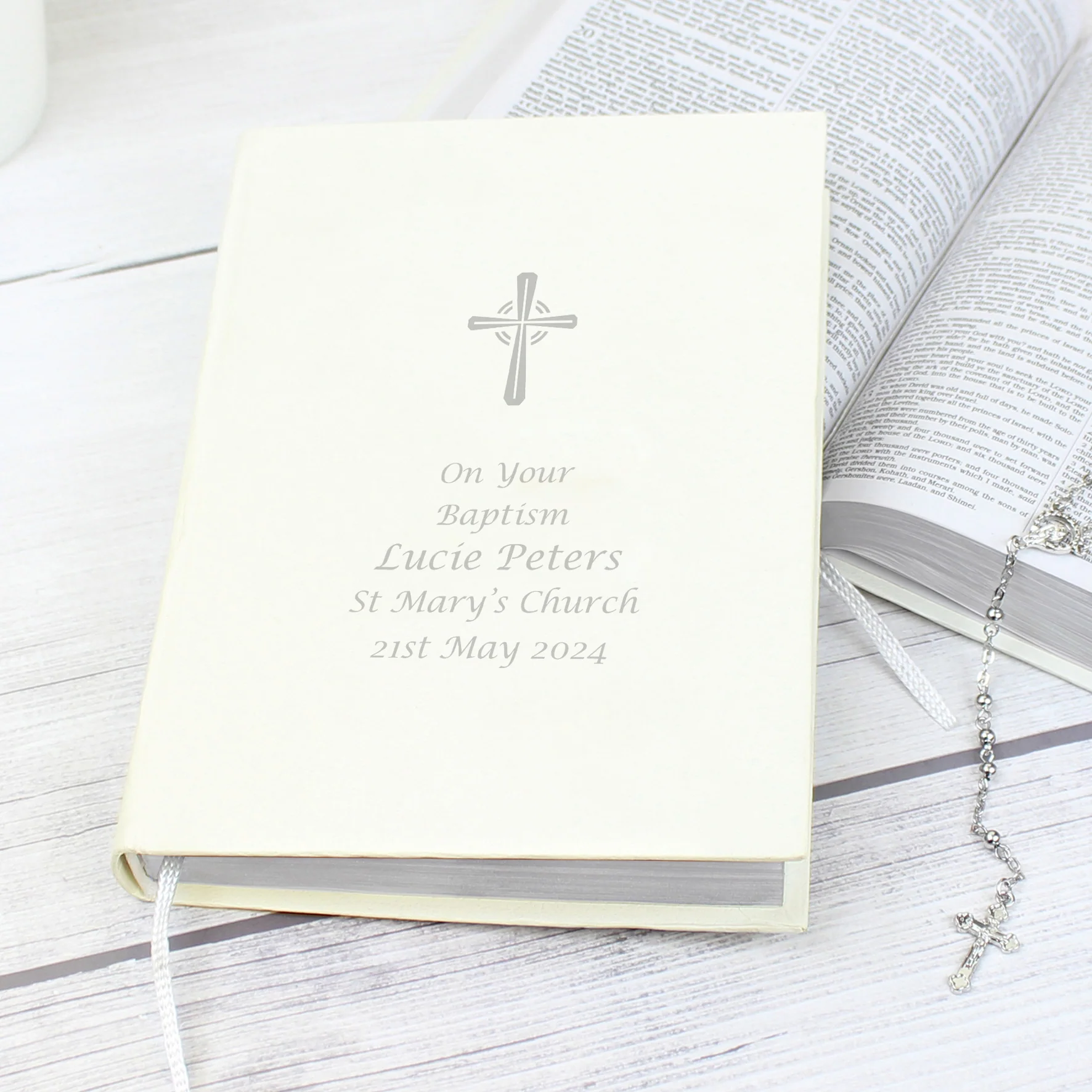 Personalised Silver Companion Holy Bible - Eco-friendly - Image 4