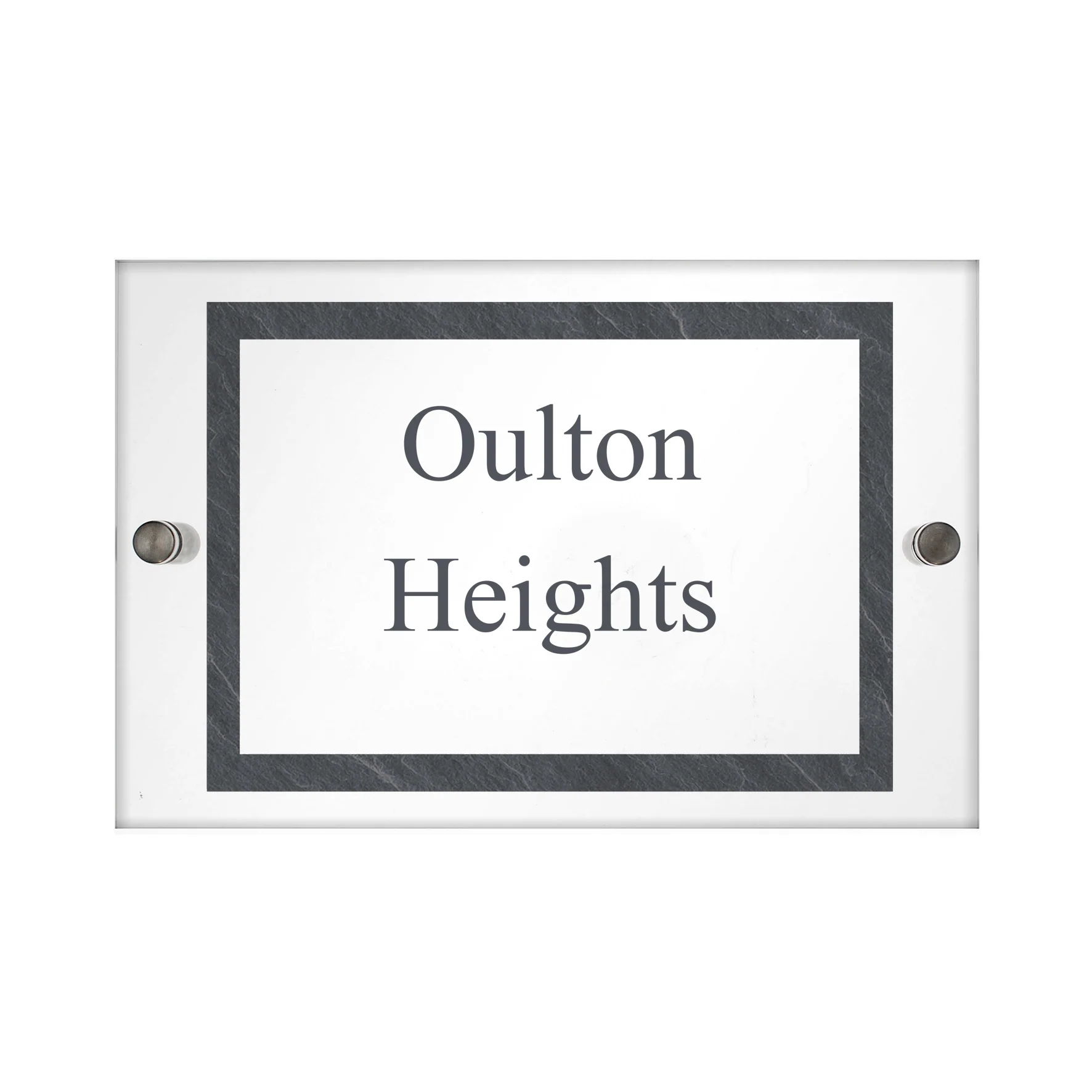 Personalised Slate Effect Acrylic House Sign