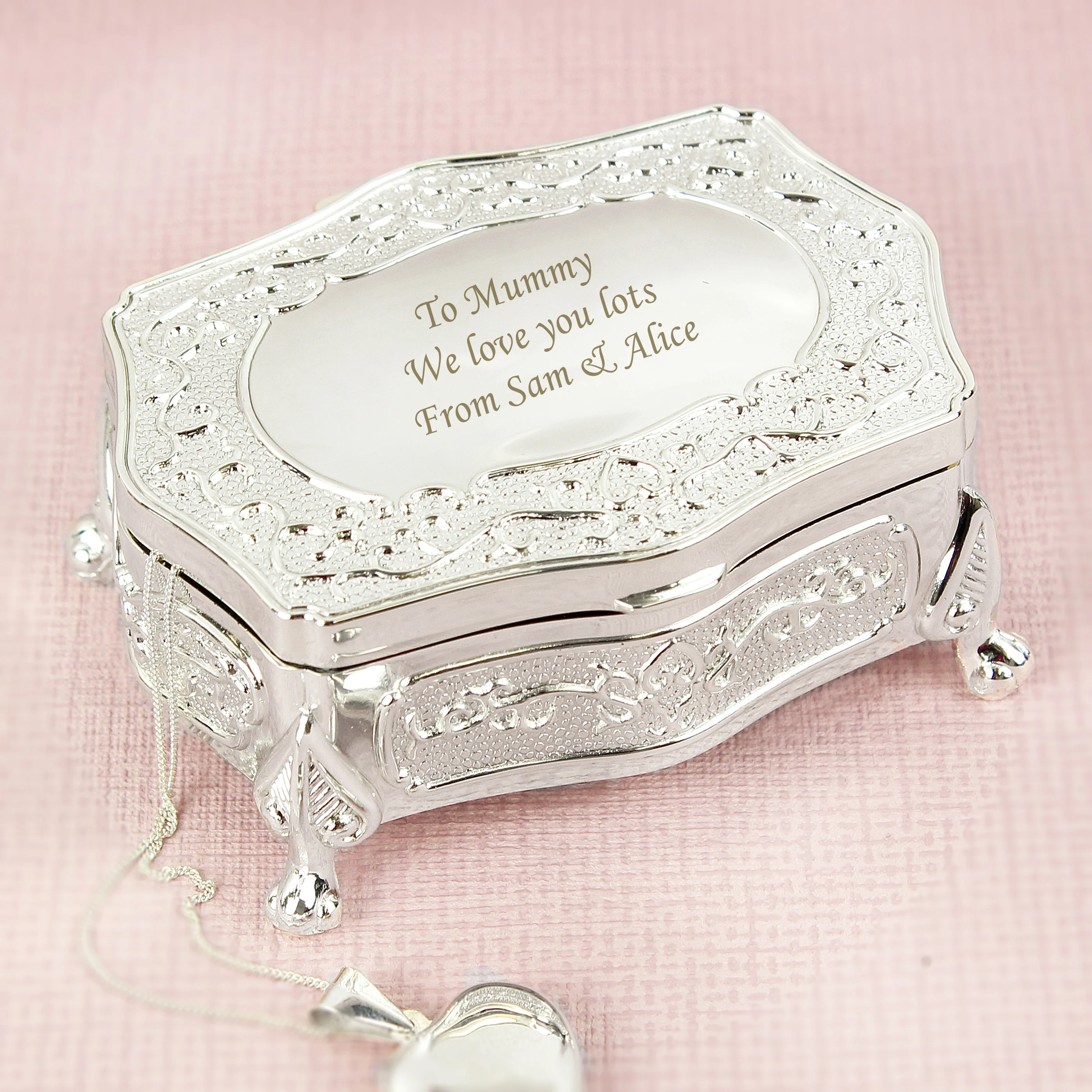 Personalised Small Antique Trinket Box - Image 2