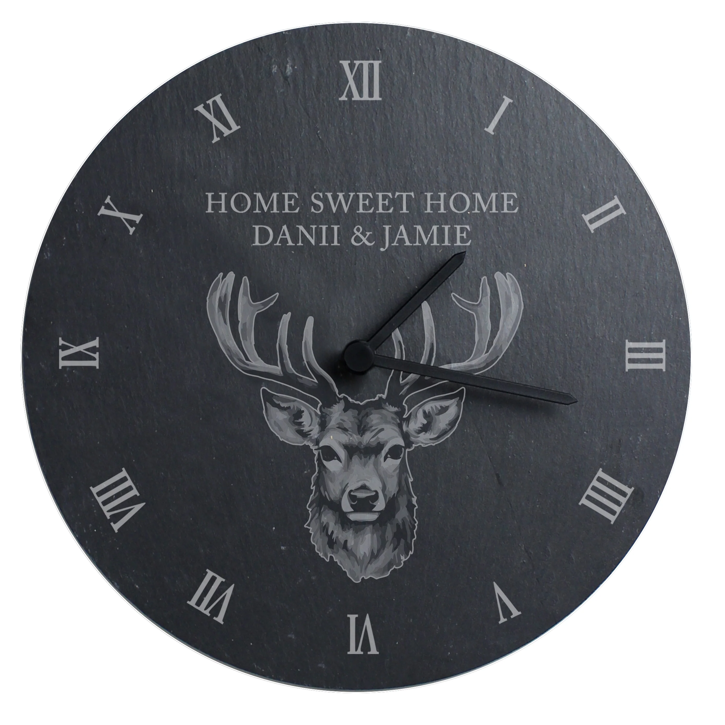 Personalised Stag Slate Clock - Image 5