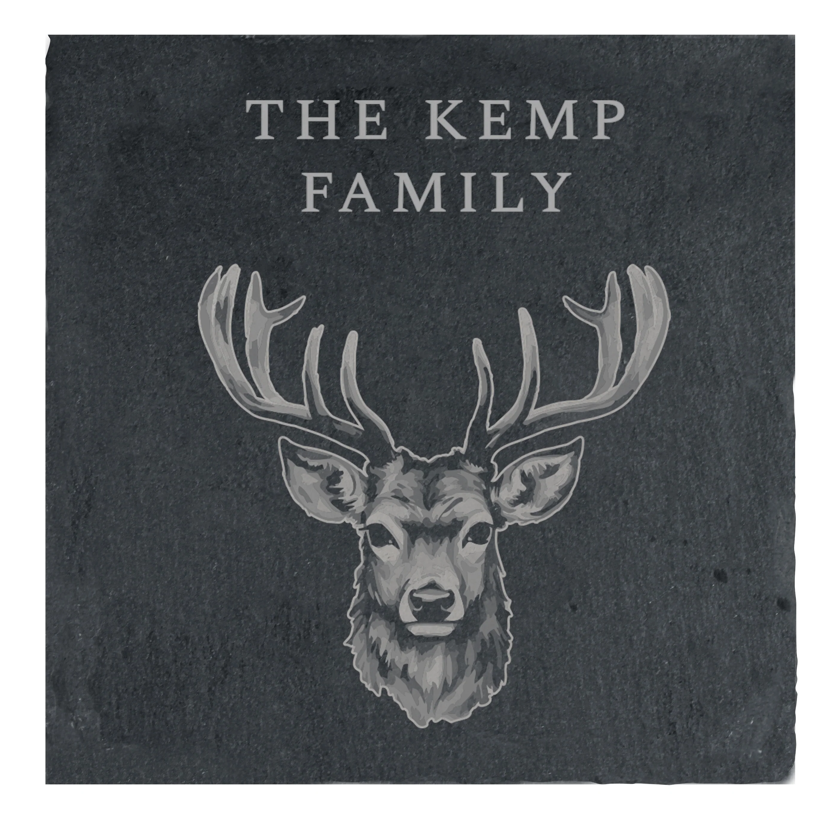 Personalised Stag Slate Coaster - Image 5