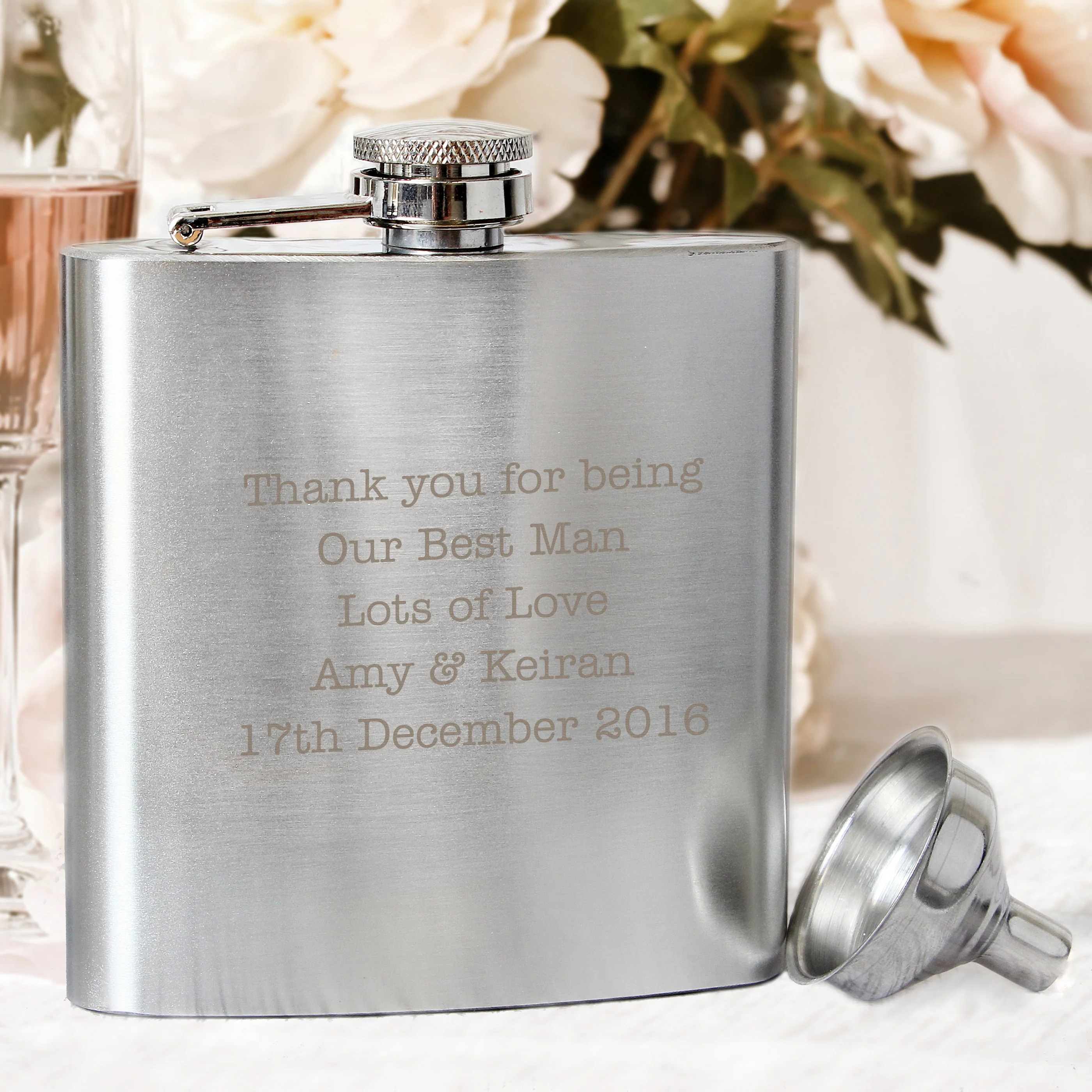 Personalised Stainless Steel Hip Flask - Image 10