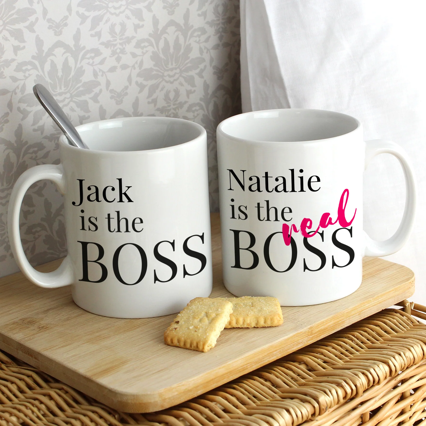Personalised The Real Boss Mug Set - Image 3
